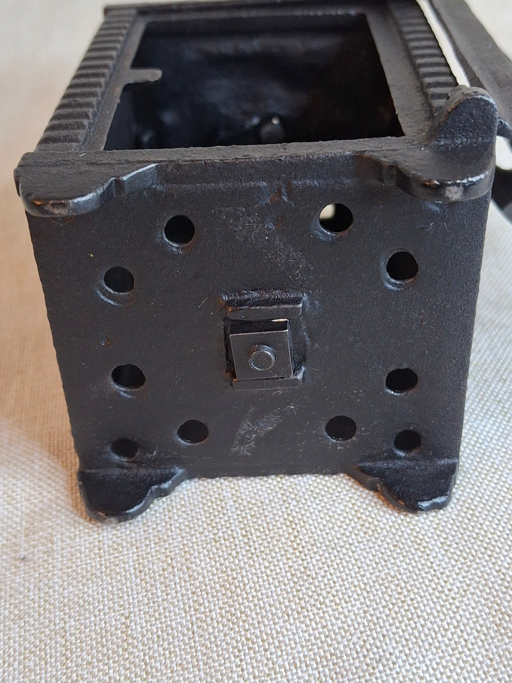 Antique Kenton Toys Cast Iron "Angel" Safe Still Bank 1911 Boy Dog Combination