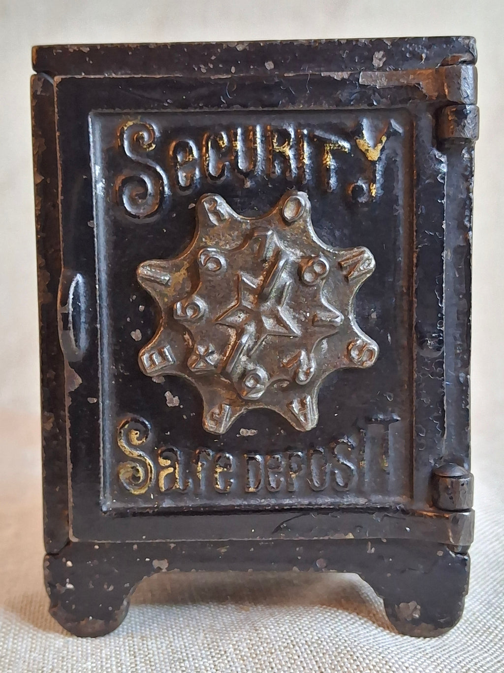 Antique Kyser & Rex Cast Iron Still Safe Bank Security Safe Deposit Working Lock Pat 1887 4"