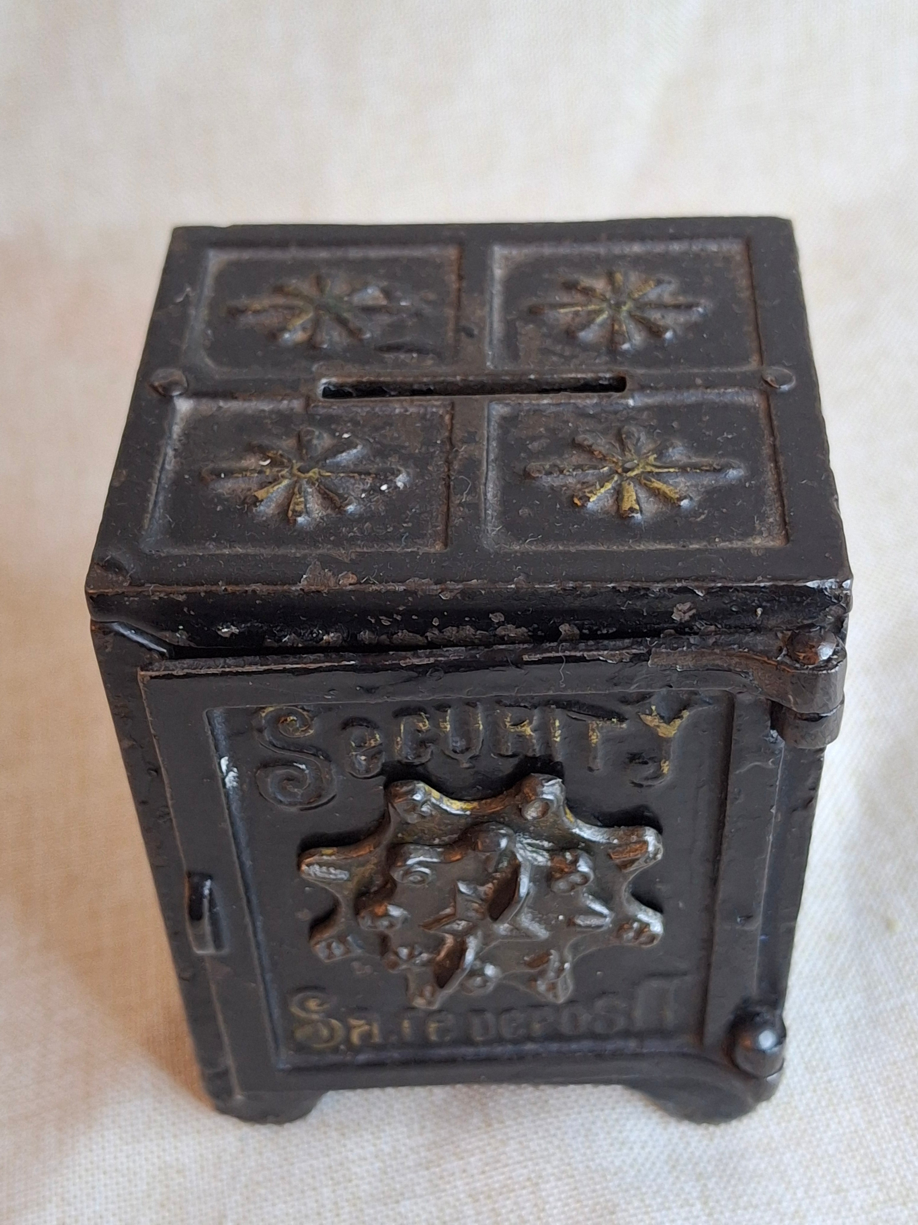 Antique Kyser & Rex Cast Iron Still Safe Bank Security Safe Deposit Working Lock Pat 1887 4"