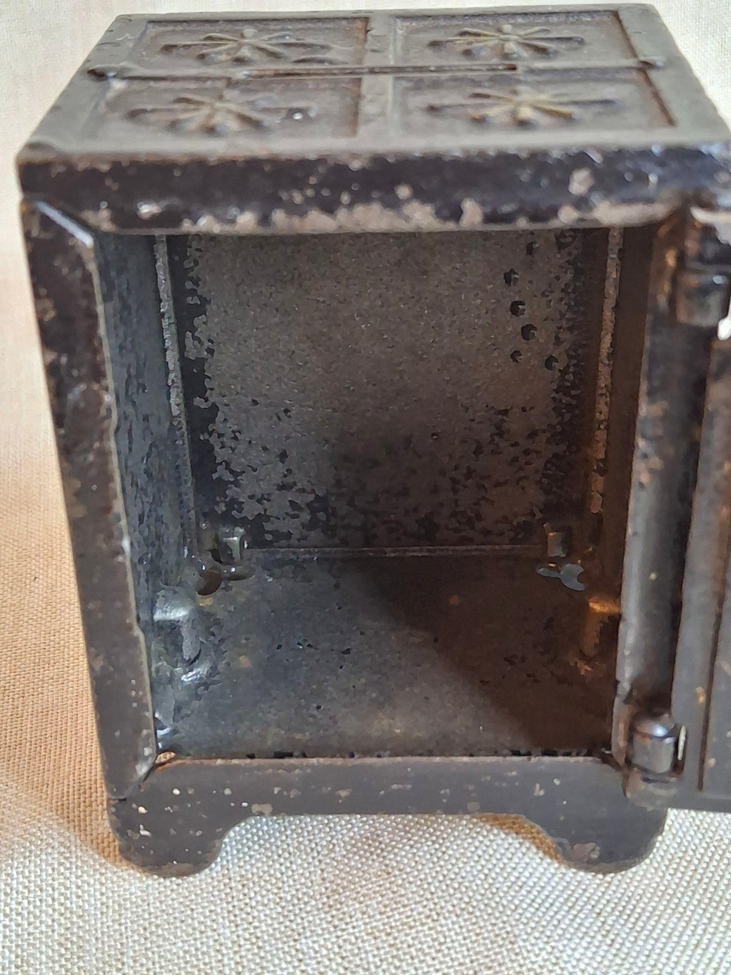 Antique Kyser & Rex Cast Iron Still Safe Bank Security Safe Deposit Working Lock Pat 1887 4"