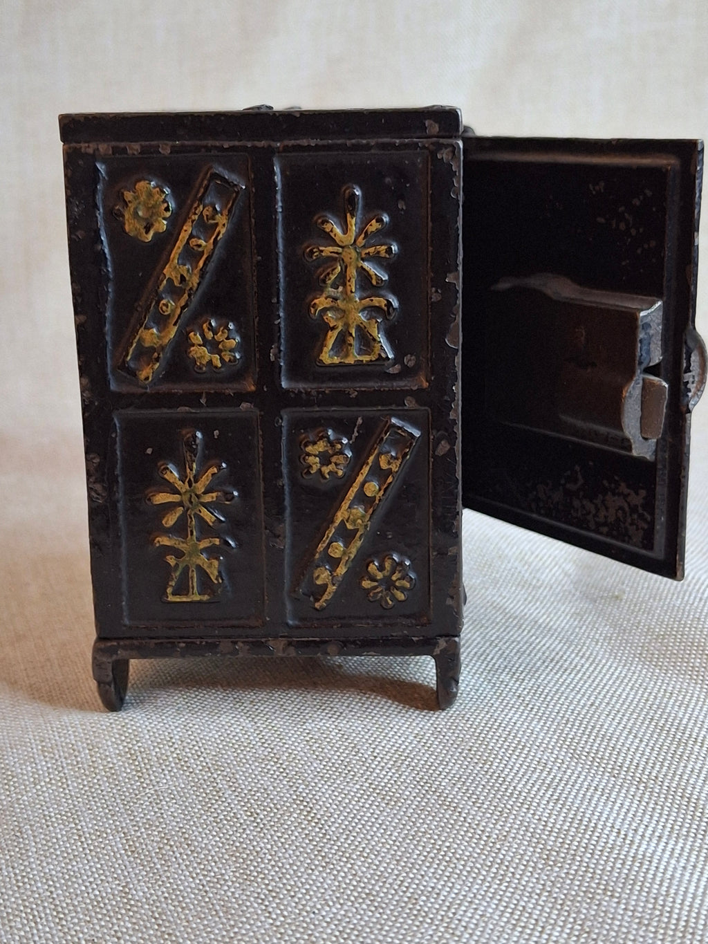 Antique Kyser & Rex Cast Iron Still Safe Bank Security Safe Deposit Working Lock Pat 1887 4"