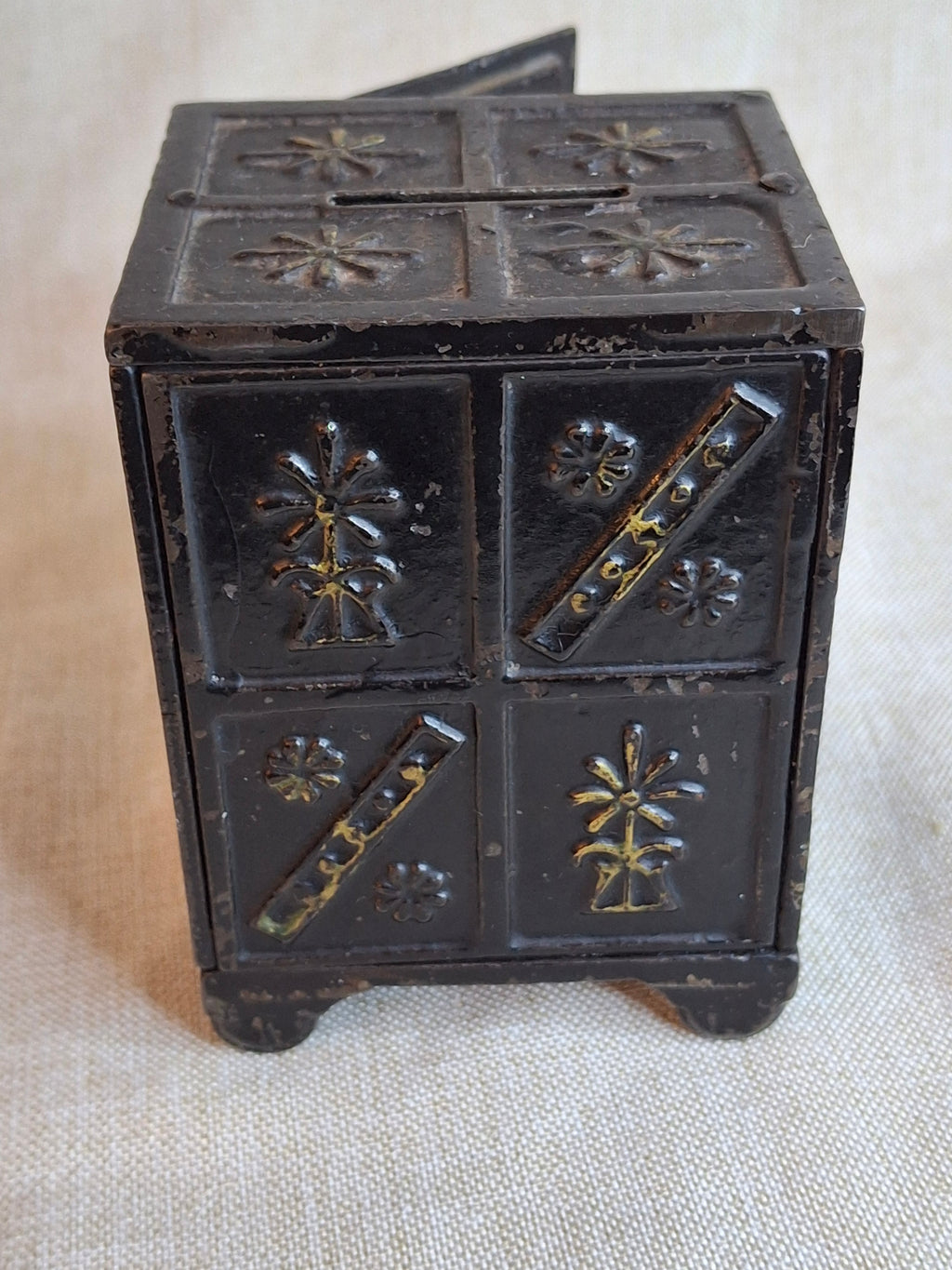 Antique Kyser & Rex Cast Iron Still Safe Bank Security Safe Deposit Working Lock Pat 1887 4"