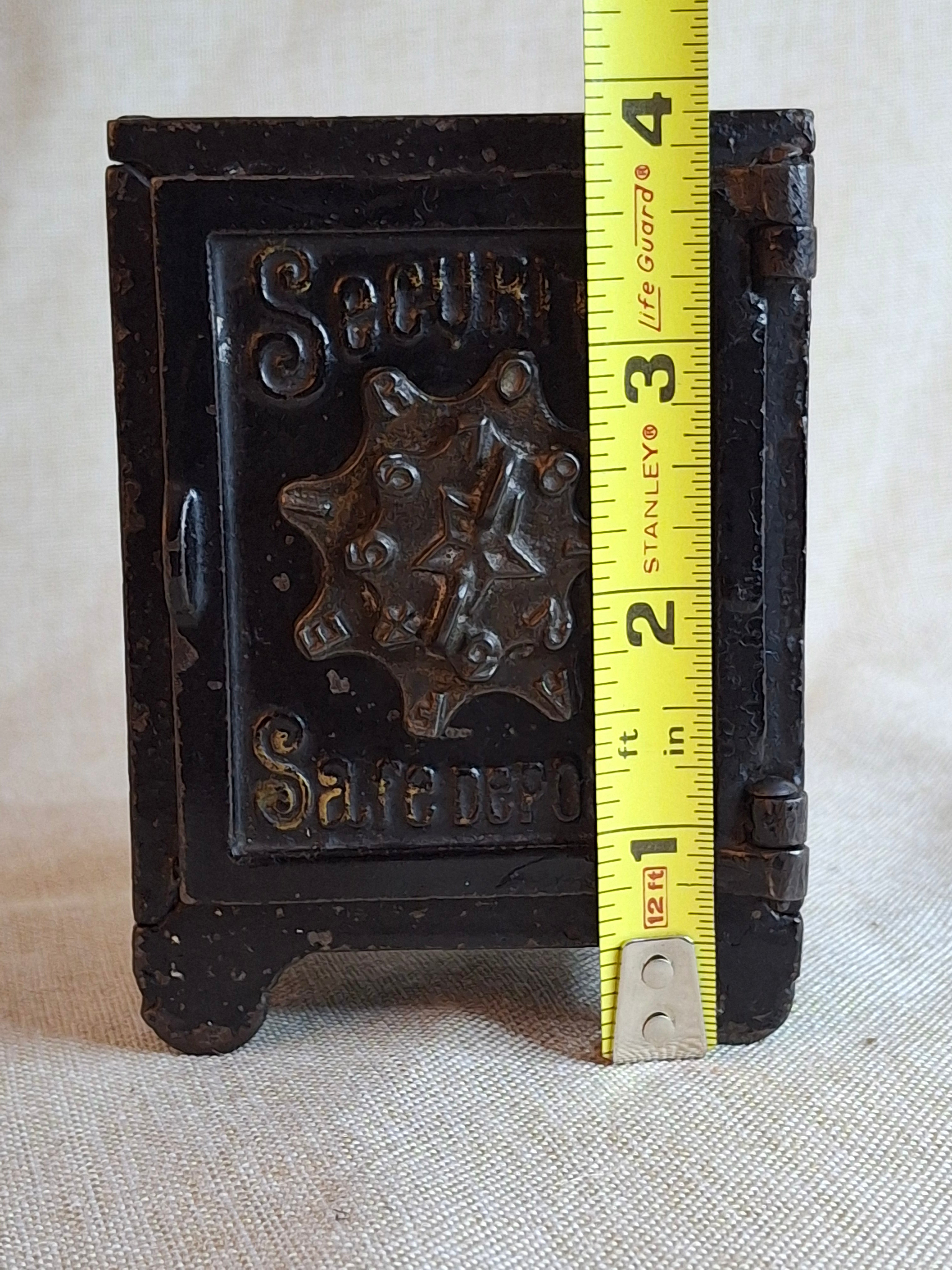 Antique Kyser & Rex Cast Iron Still Safe Bank Security Safe Deposit Working Lock Pat 1887 4"