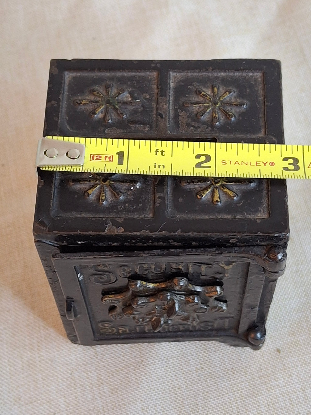 Antique Kyser & Rex Cast Iron Still Safe Bank Security Safe Deposit Working Lock Pat 1887 4"