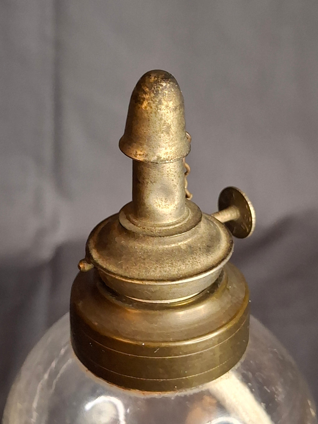 Antique EAPG Heart Pattern Miniature Oil Lamp Whale Oil Kerosene Font 19th Century