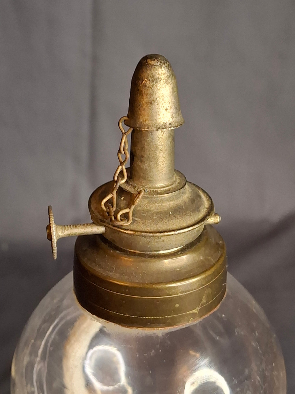 Antique EAPG Heart Pattern Miniature Oil Lamp Whale Oil Kerosene Font 19th Century