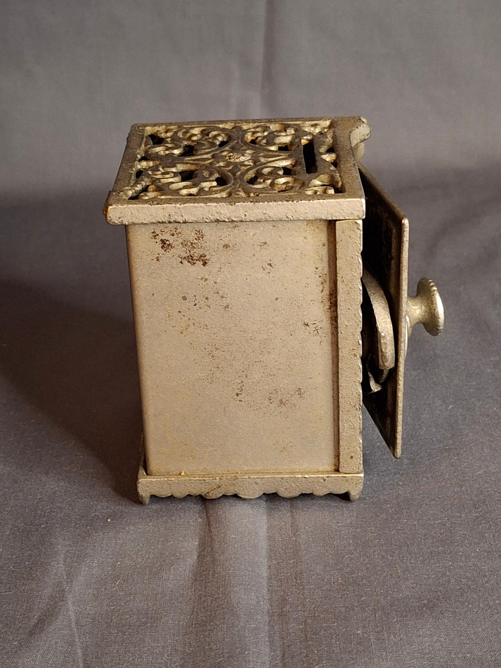 Antique Kenton Brand Union Bank Cast Iron Safe Still Coin Bank, Circa 1910