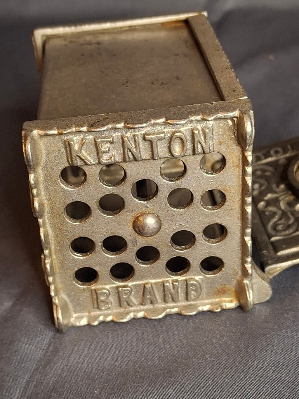 Antique Kenton Brand Union Bank Cast Iron Safe Still Coin Bank, Circa 1910