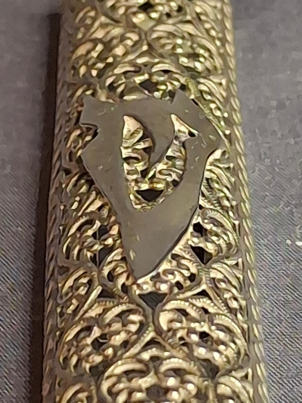 Vintage Bezalel Israel Sterling Silver Filigree Mezuzah Case 925 Judaica 5.25"