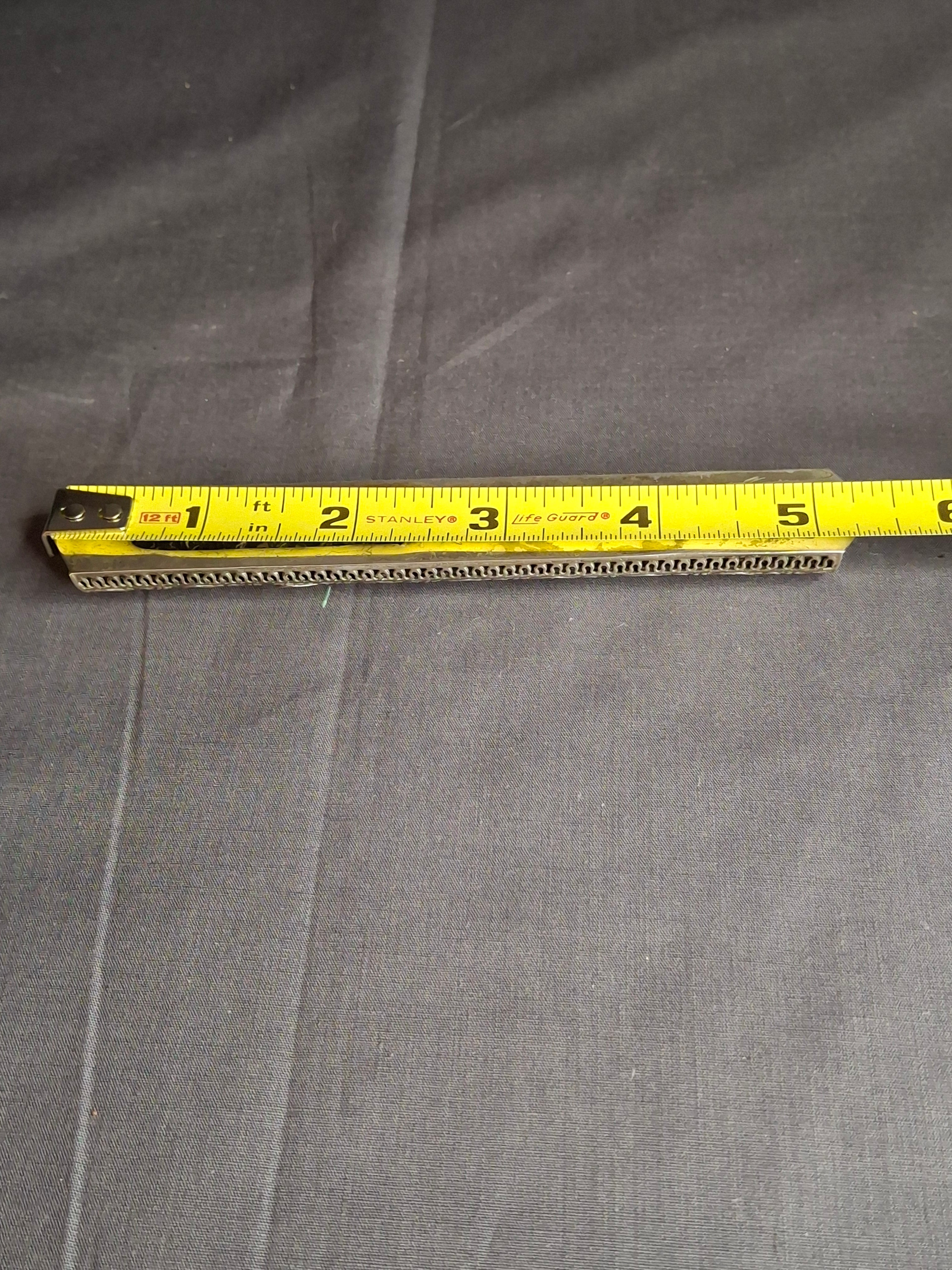 Vintage Bezalel Israel Sterling Silver Filigree Mezuzah Case 925 Judaica 5.25"