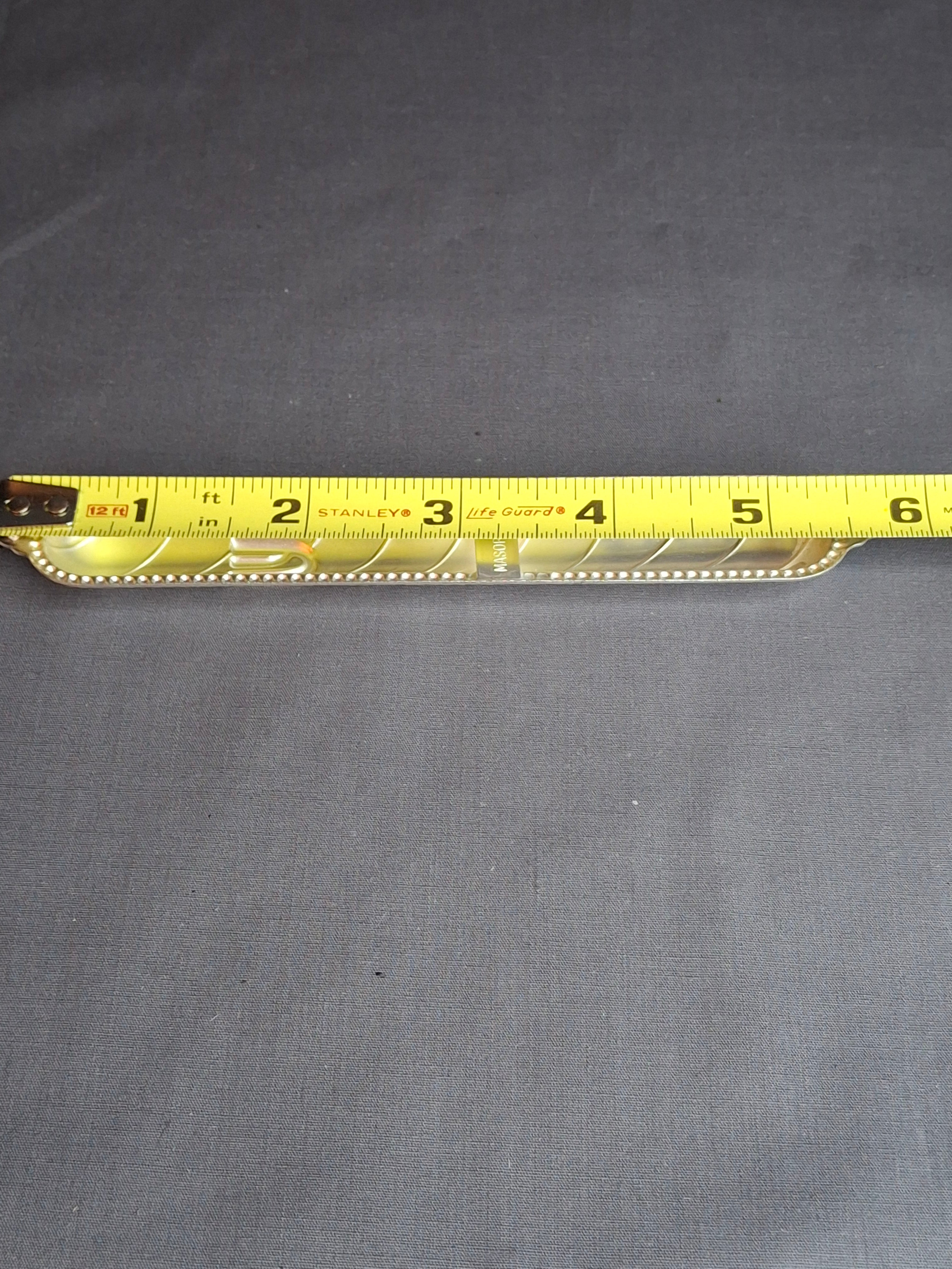 Vintage Masorett Israel Sterling Silver 925 Mezuzah Case Diagonal Ribbed Beaded