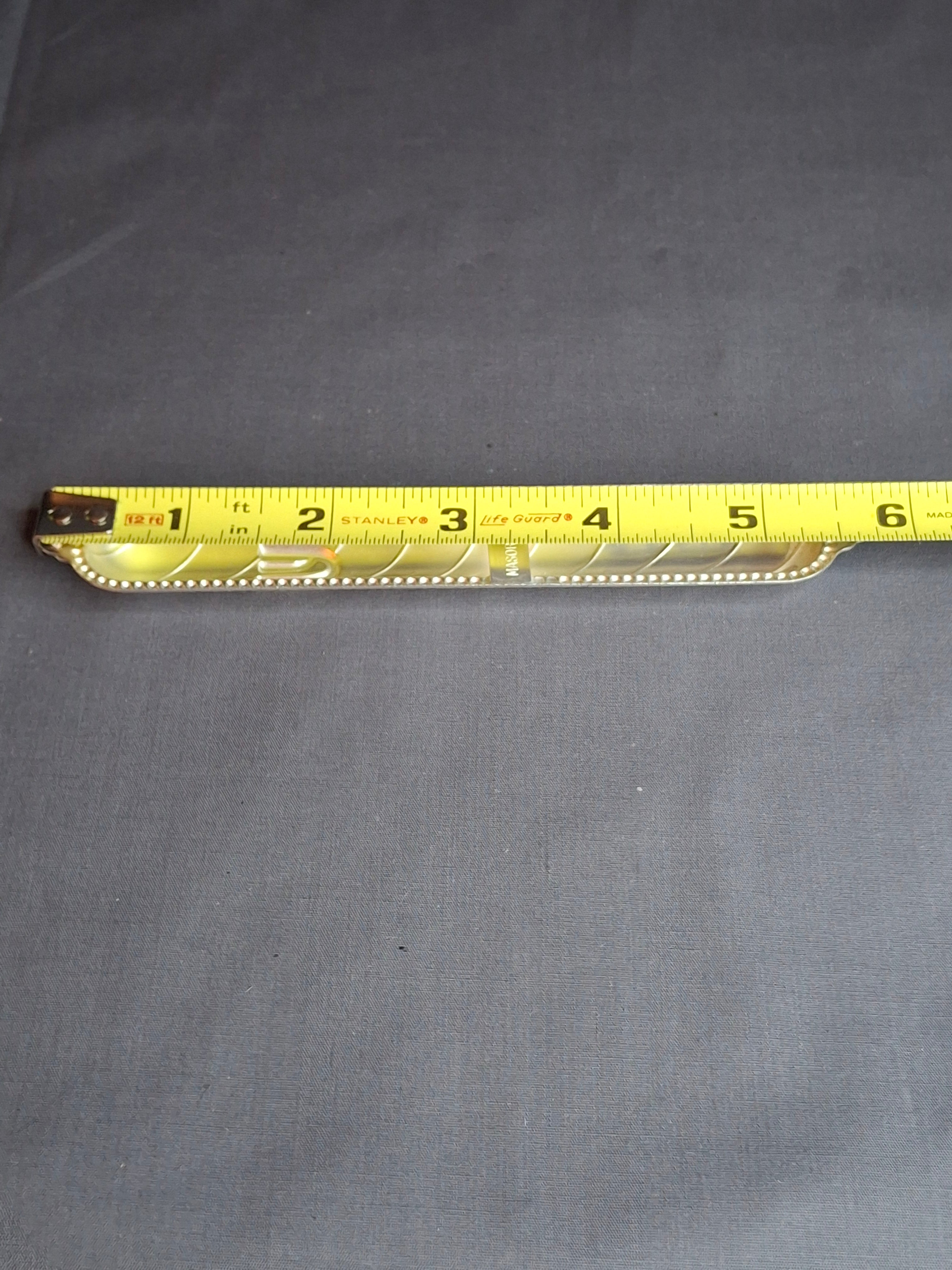 Vintage Masorett Israel Sterling Silver 925 Mezuzah Case Diagonal Ribbed Beaded