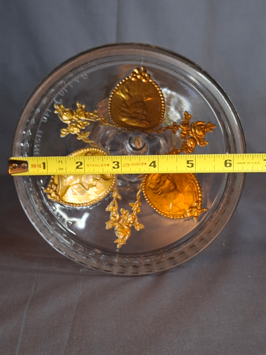 Antique EAPG Riverside Glass No. 423 Empress Kerosene Lamp Gold Intaglio Base 11.75" c.1894