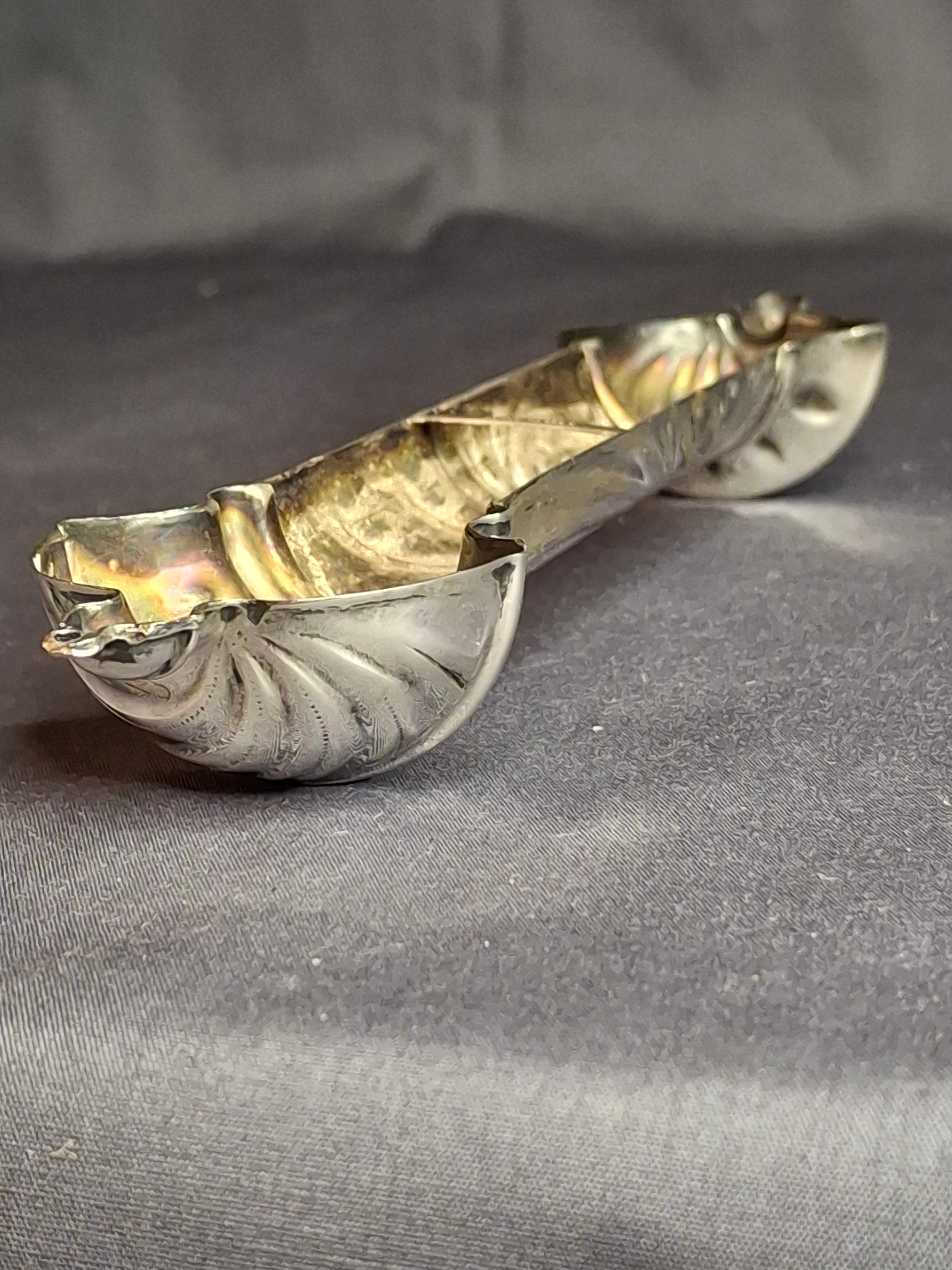 Vintage HAZORFIM Israel 925 Sterling Silver MEZUZAH Case, Spiral Swirl Repousse