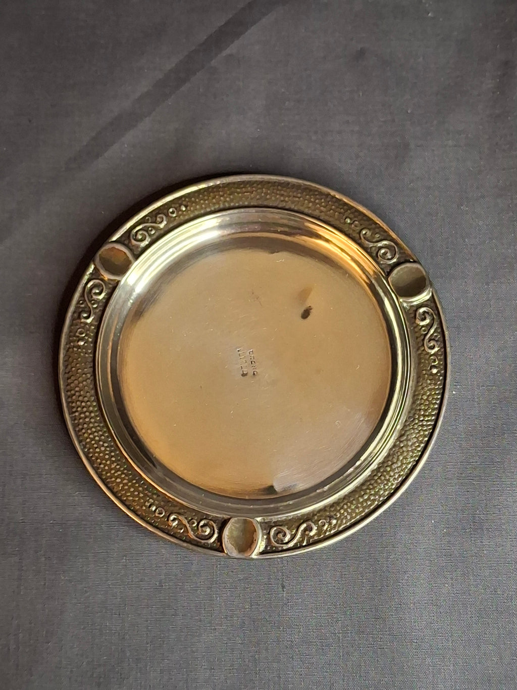 Antique Bezalel Jerusalem Sterling Silver Kiddush Cup Saucer Plate Judaica 925