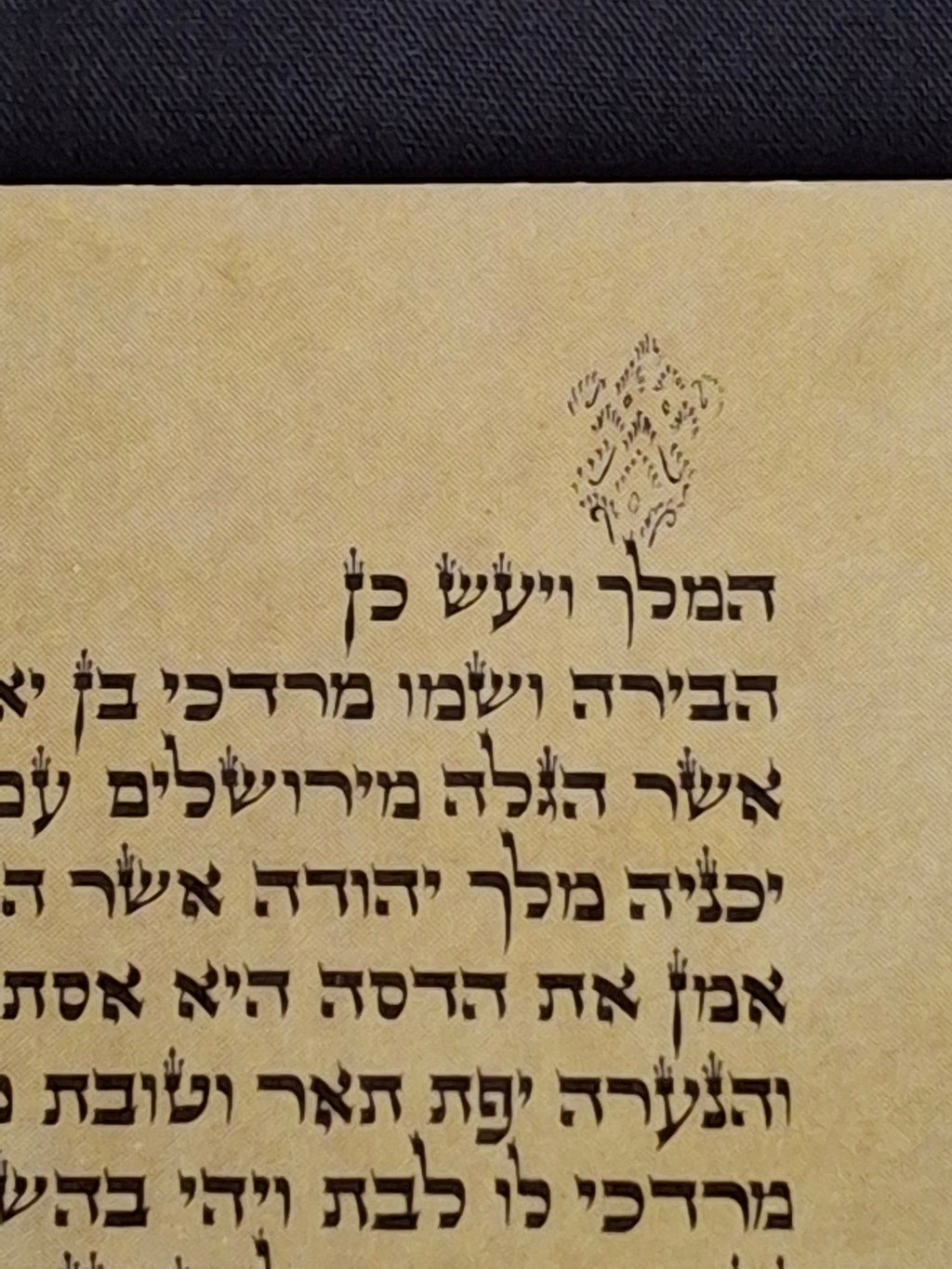 Vintage Israeli Printed Megillah Scroll of Esther – Mid-Century Judaica Purim Gift