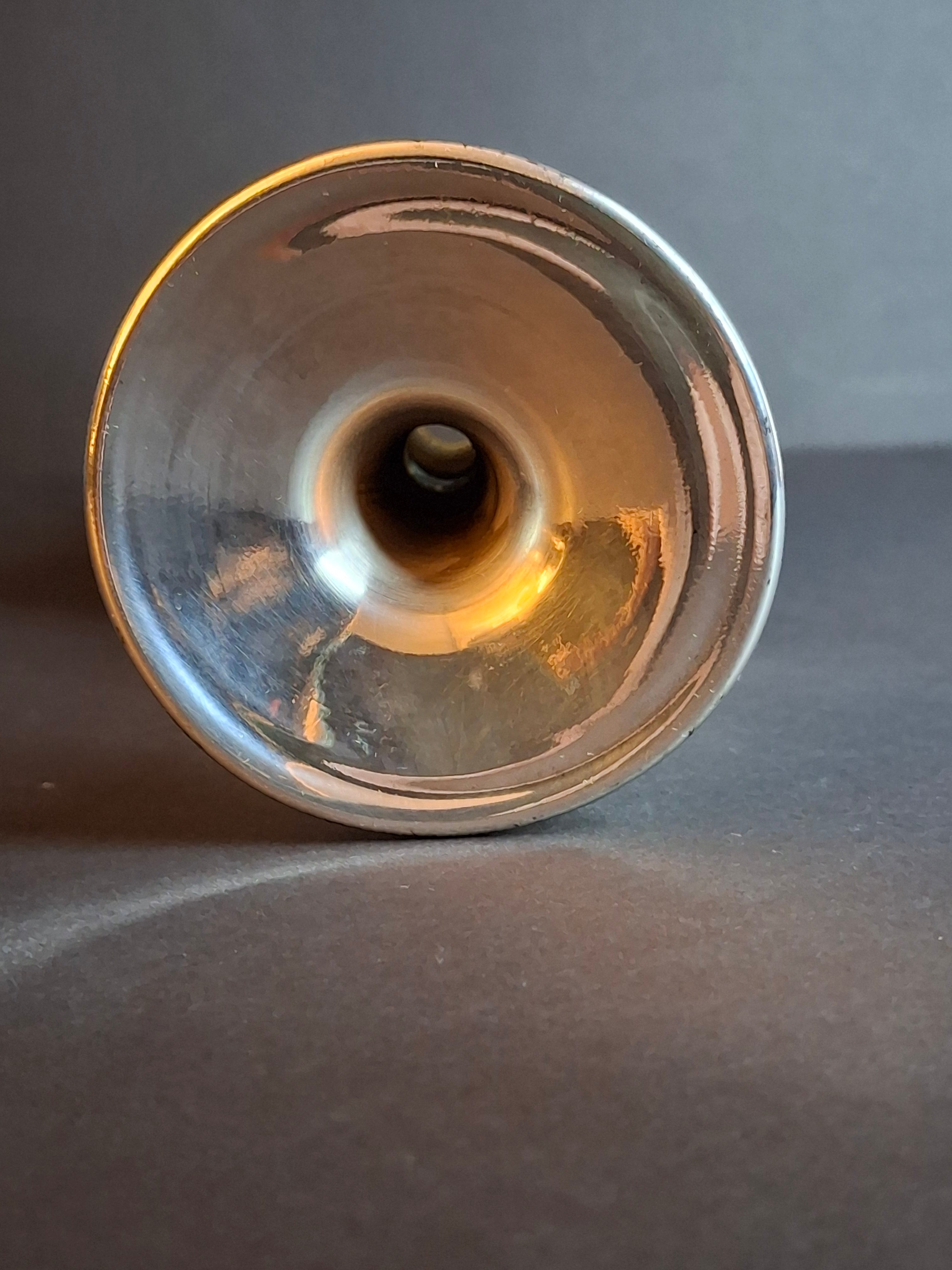 Handcrafted Sterling Silver & Iridescent Art Glass Kiddush Cup - "Borei P'ri Hagafen" Blessing - Judaica Gift