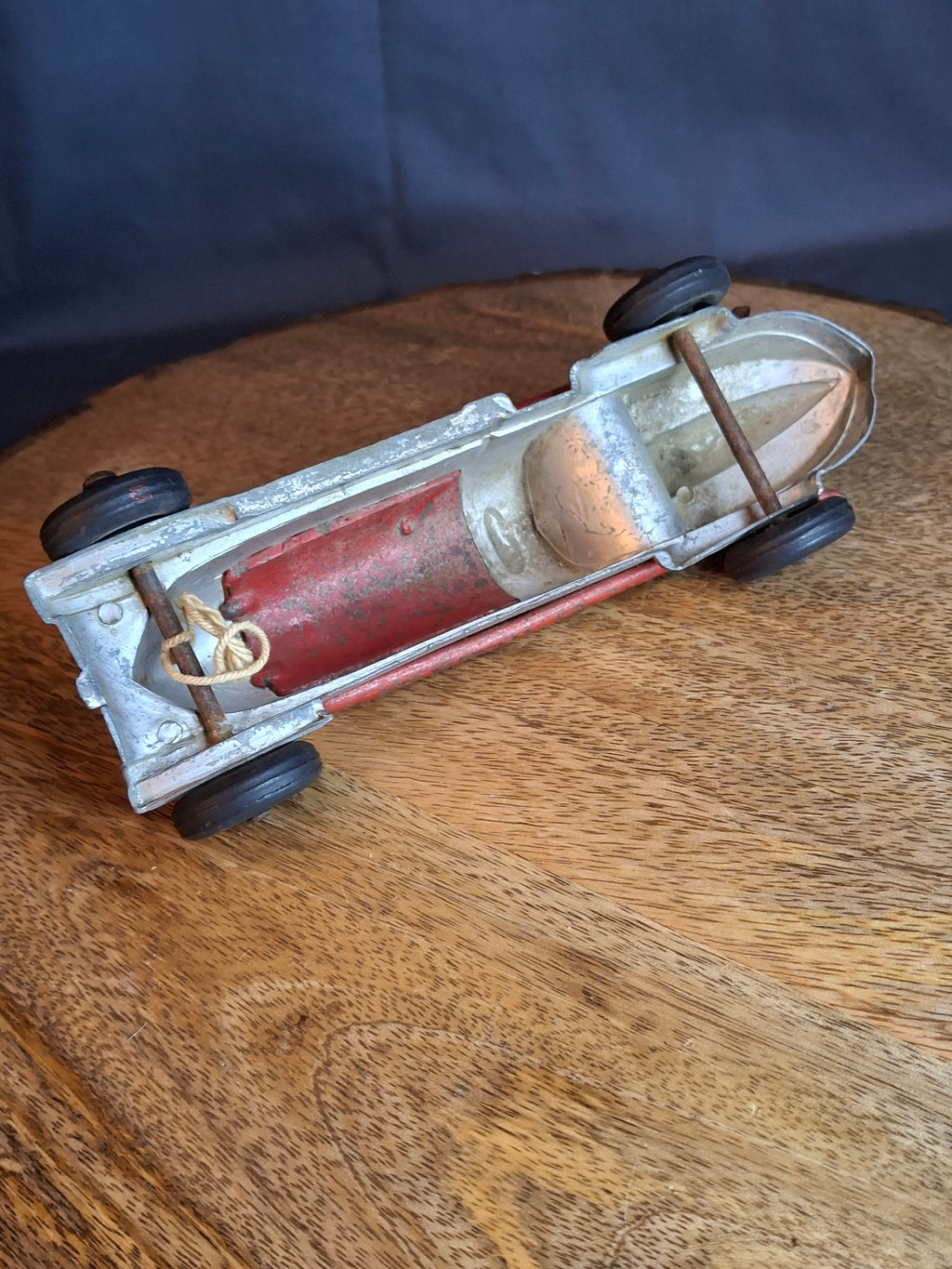 Vintage 1930s Hubley #22 Race Car Toy Model 2330 - Cast Iron & Die-Cast - 7.5"