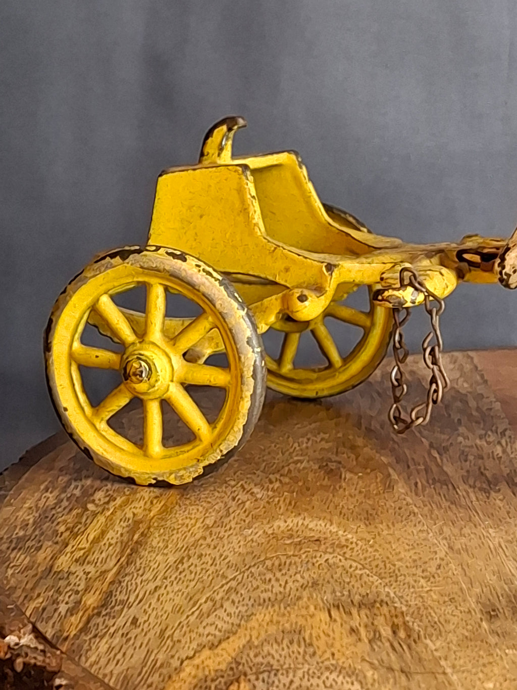 Antique Kenton Overland Circus Cast Iron Wagon Horse Drawn Toy 14" Driver Ex Condition