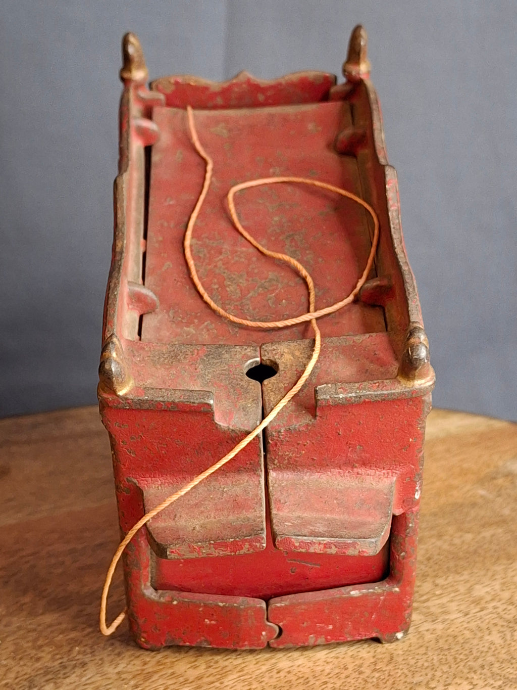 Antique Kenton Overland Circus Cast Iron Wagon Horse Drawn Toy 14" Driver Ex Condition