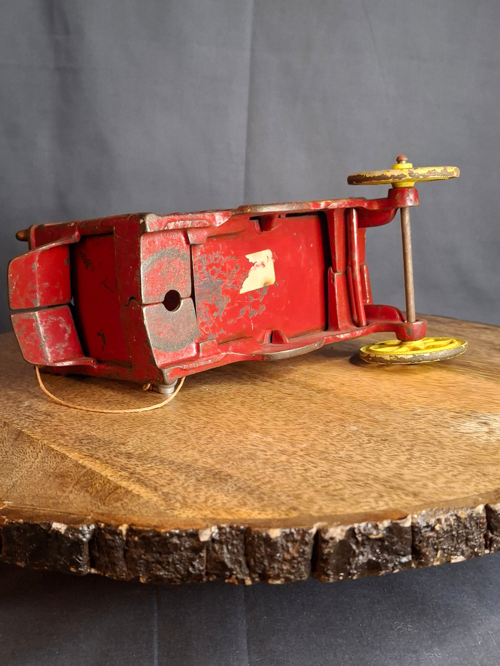 Antique Kenton Overland Circus Cast Iron Wagon Horse Drawn Toy 14" Driver Ex Condition