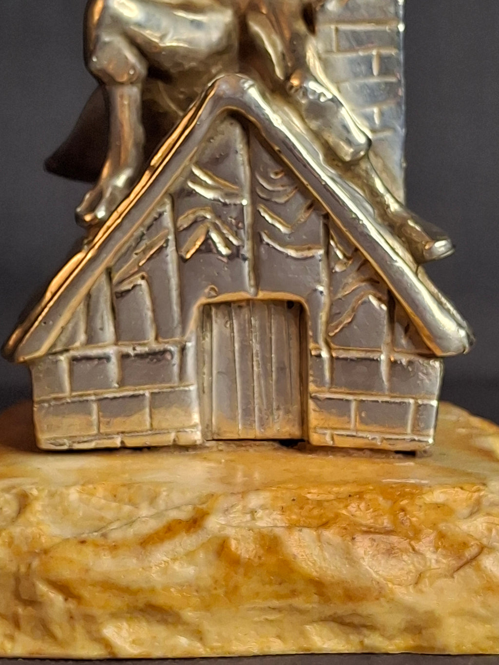 Vintage Sterling Silver 925 Fiddler on the Roof Figurine on Marble Base 6.5"