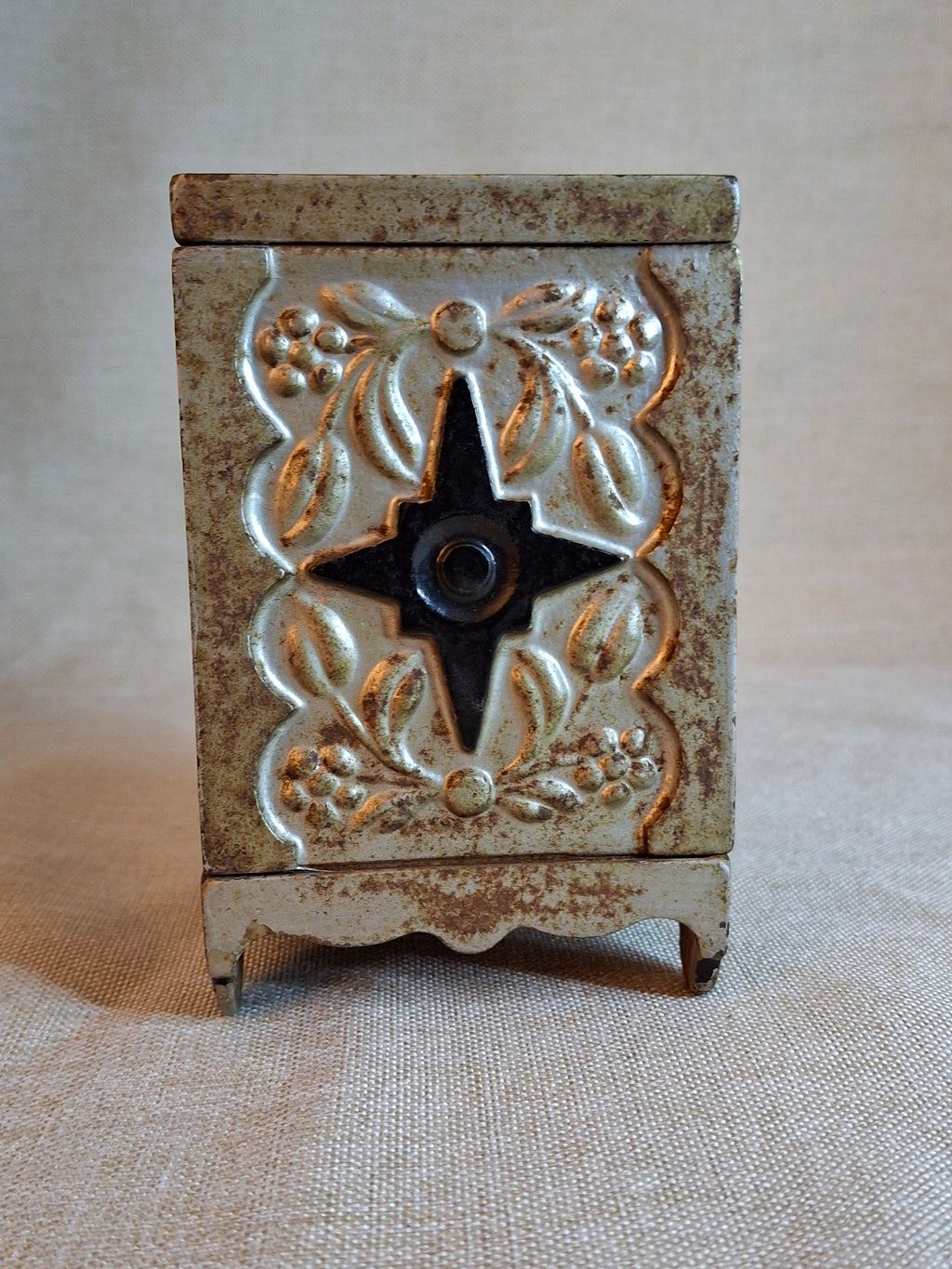 Antique J. & E. Stevens "Key Lock Safe" No. 50 Cast Iron Bank - Pat. 1897