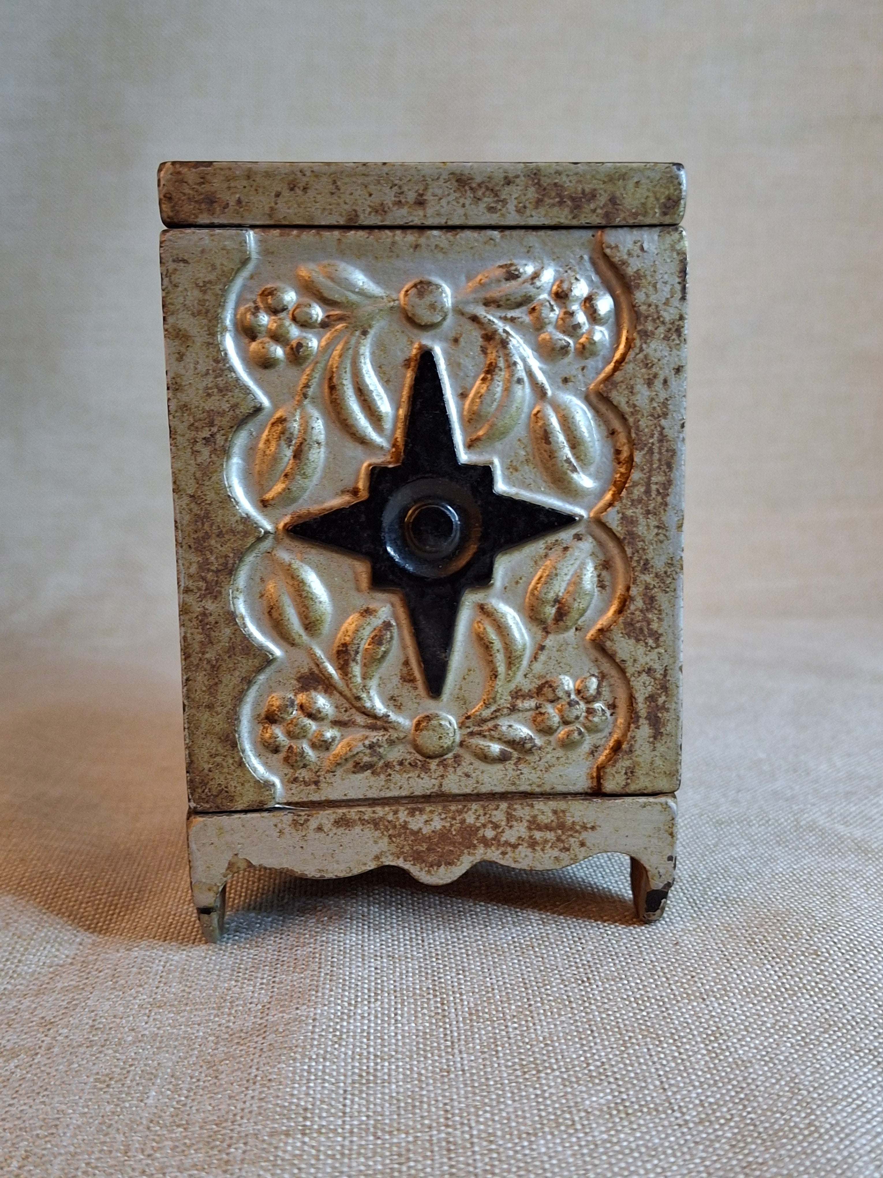 Antique J. & E. Stevens "Key Lock Safe" No. 50 Cast Iron Bank - Pat. 1897