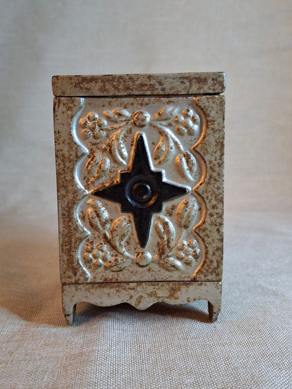 Antique J. & E. Stevens "Key Lock Safe" No. 50 Cast Iron Bank - Pat. 1897