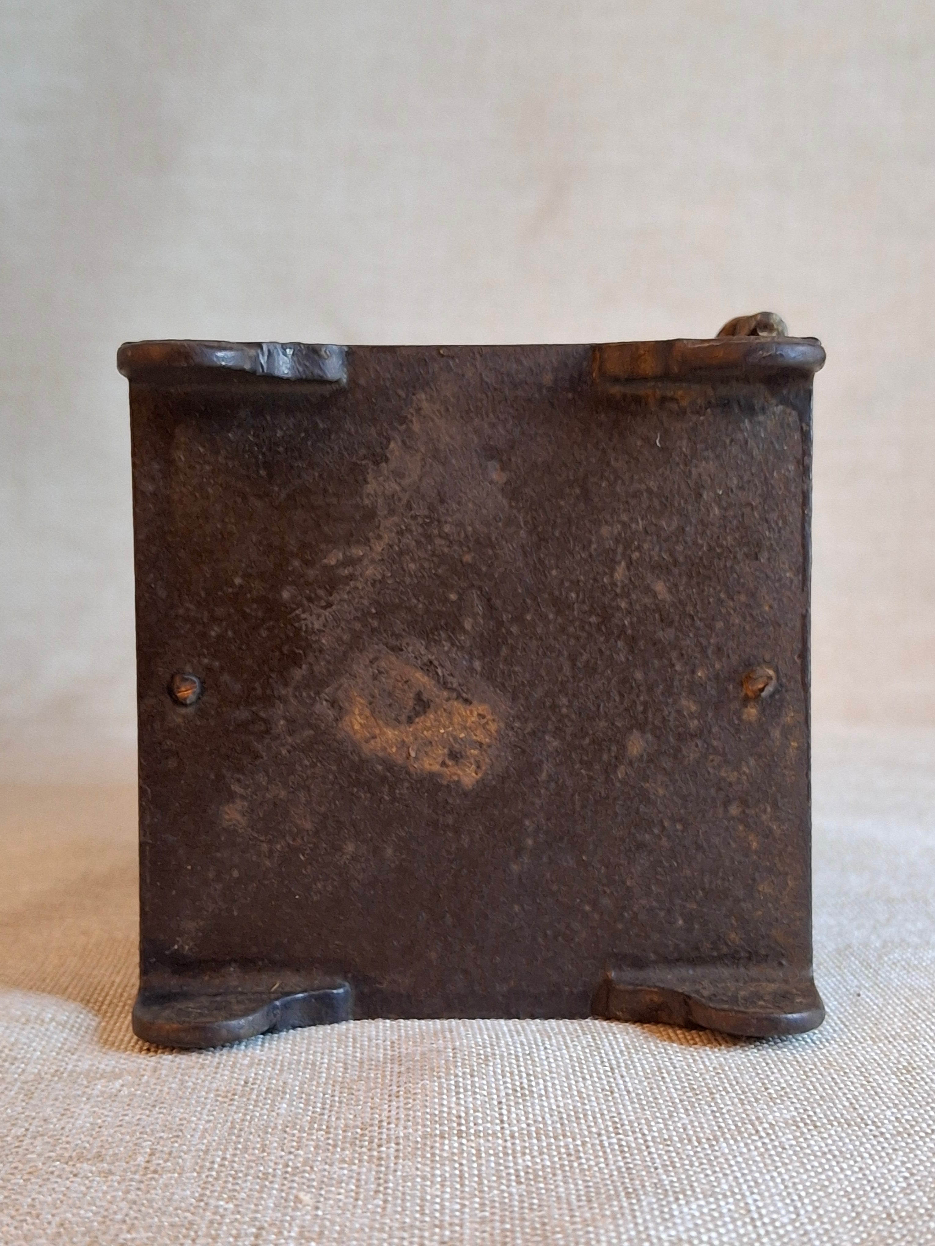 Antique Young America Cast Iron Safe Still Bank Penny Farthing Bicycle J. & E. Stevens c. 1880s