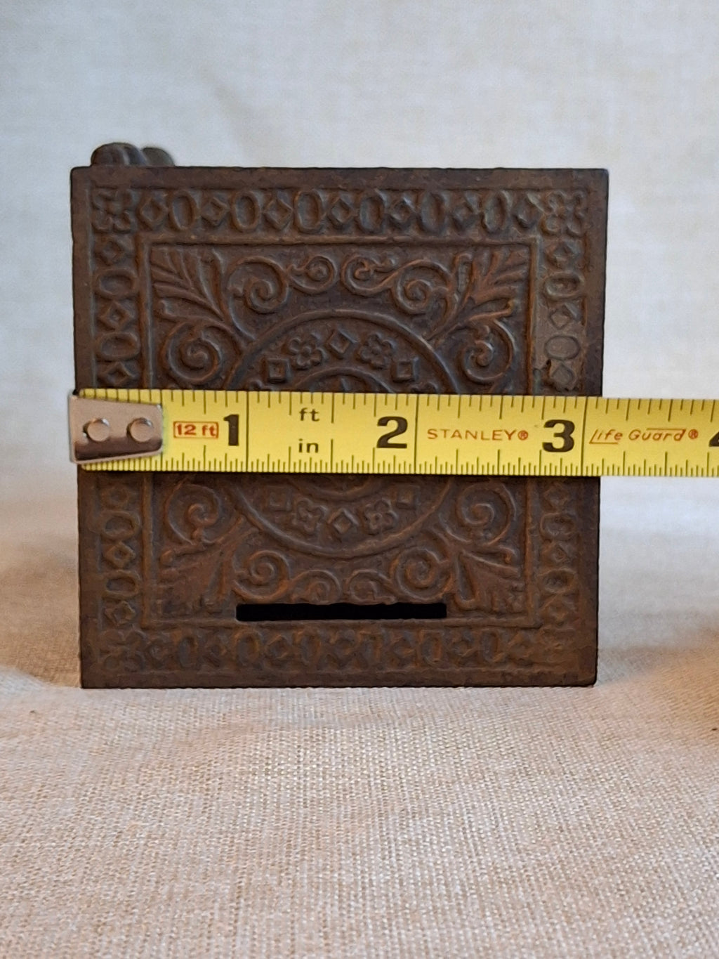 Antique Young America Cast Iron Safe Still Bank Penny Farthing Bicycle J. & E. Stevens c. 1880s