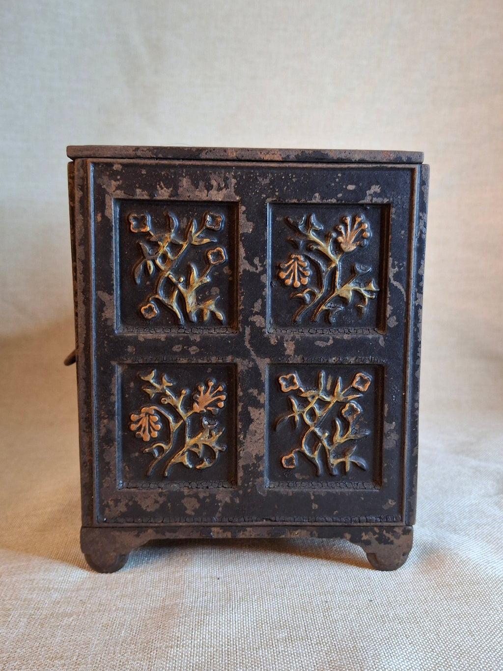 Antique Cast Iron SECURITY SAFE DEPOSIT Bank Triple Combination Drawers 1887 Pat