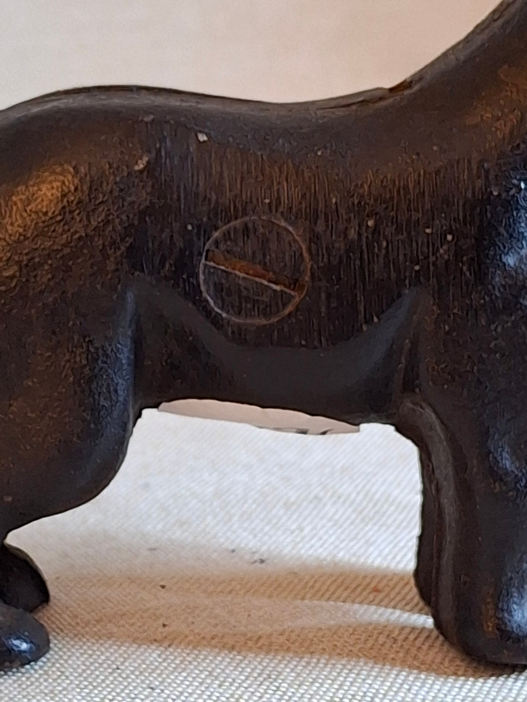 Antique Victorian Cast Iron Figural Dog Nutcracker – Original Heavyweight Mechanical Lever