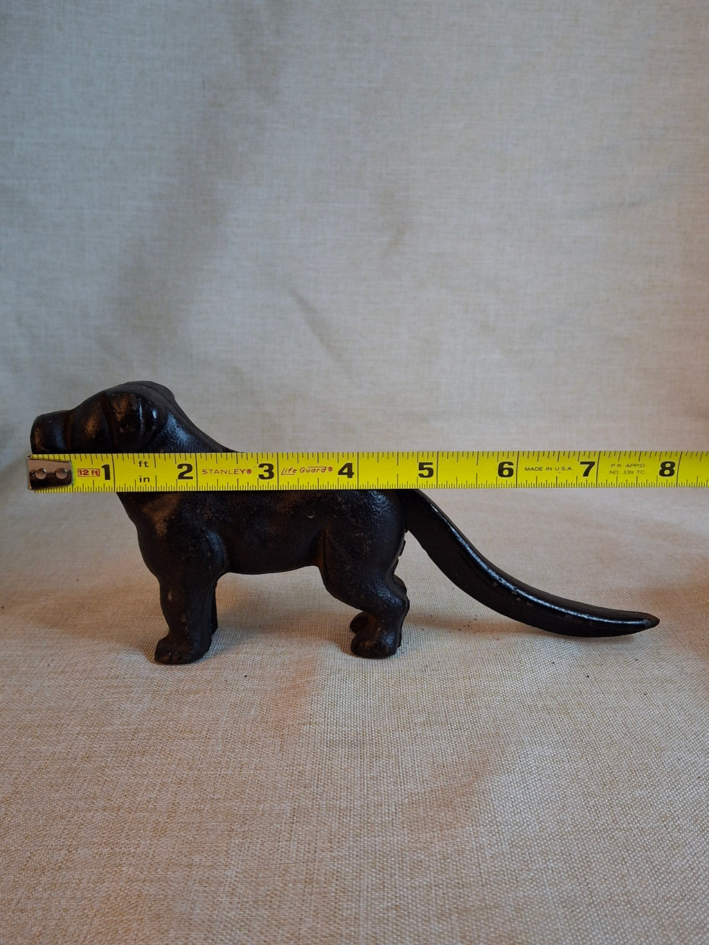 Antique Victorian Cast Iron Figural Dog Nutcracker – Original Heavyweight Mechanical Lever