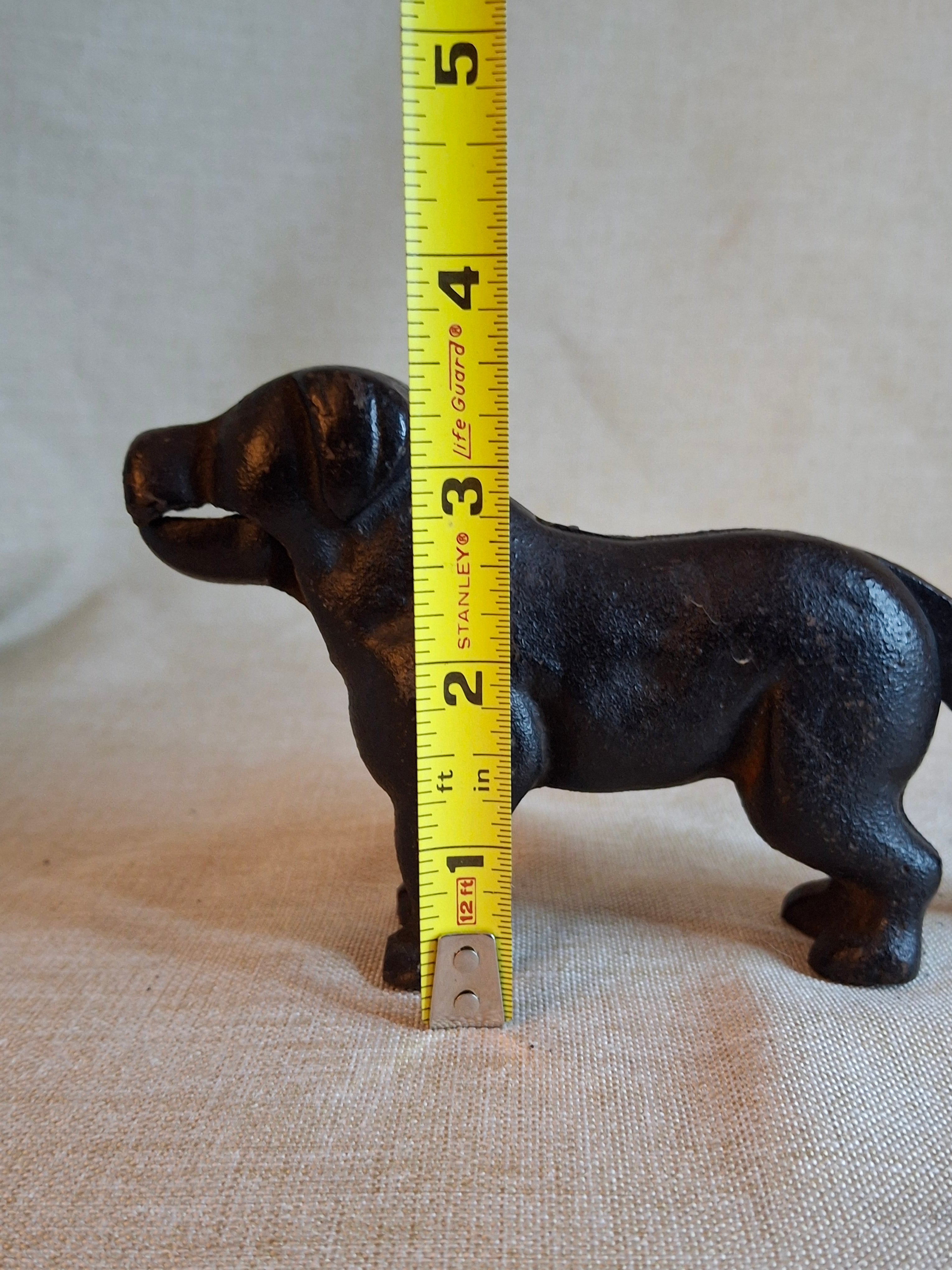 Antique Victorian Cast Iron Figural Dog Nutcracker – Original Heavyweight Mechanical Lever