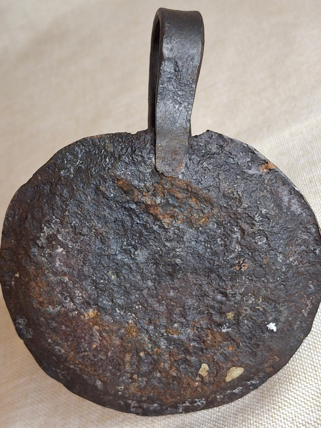 Early Hand Forged Iron Chamberstick Candle Holder Primitive Folk Art Lighting