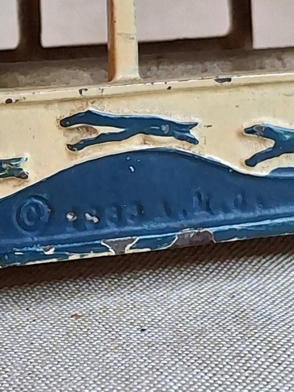 Vintage Extra Large 14.5" 1934 Arcade Cast Iron Greyhound Bus Century of Progress Chicago World Fair - Very Well Preserved