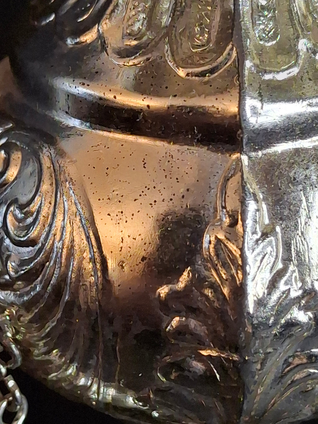 Vintage Pair Silver & Gold Plated Resin Torah Finials Rimonim Star of David Bells 12"