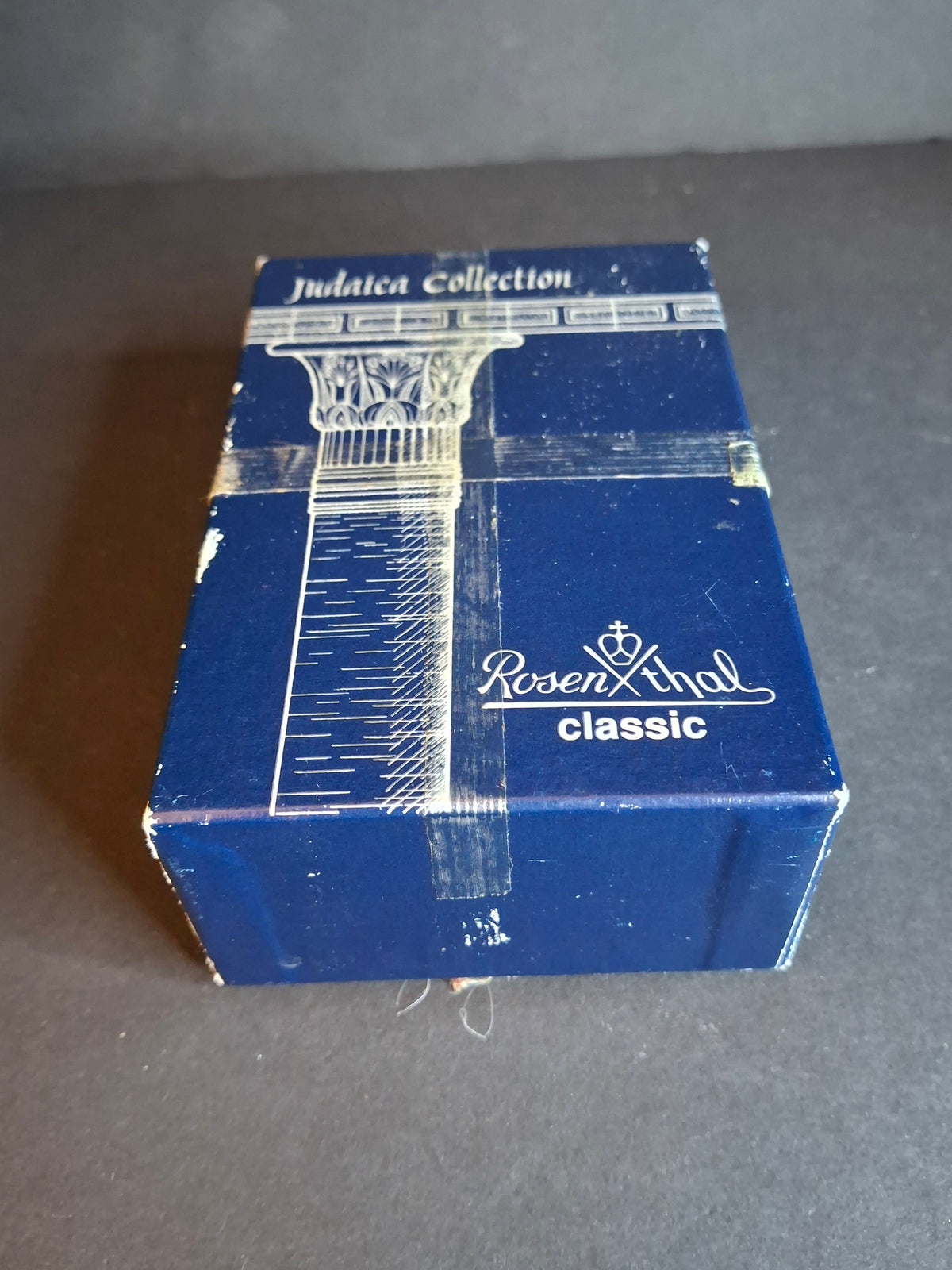 Rosenthal Classic 24% Lead Crystal Dreidel Judaica 3.5" Hand Cut with Original Box Germany