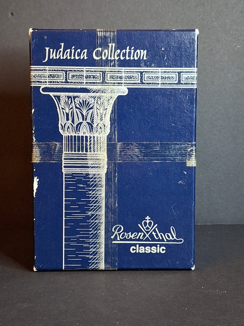 Rosenthal Classic 24% Lead Crystal Dreidel Judaica 3.5" Hand Cut with Original Box Germany