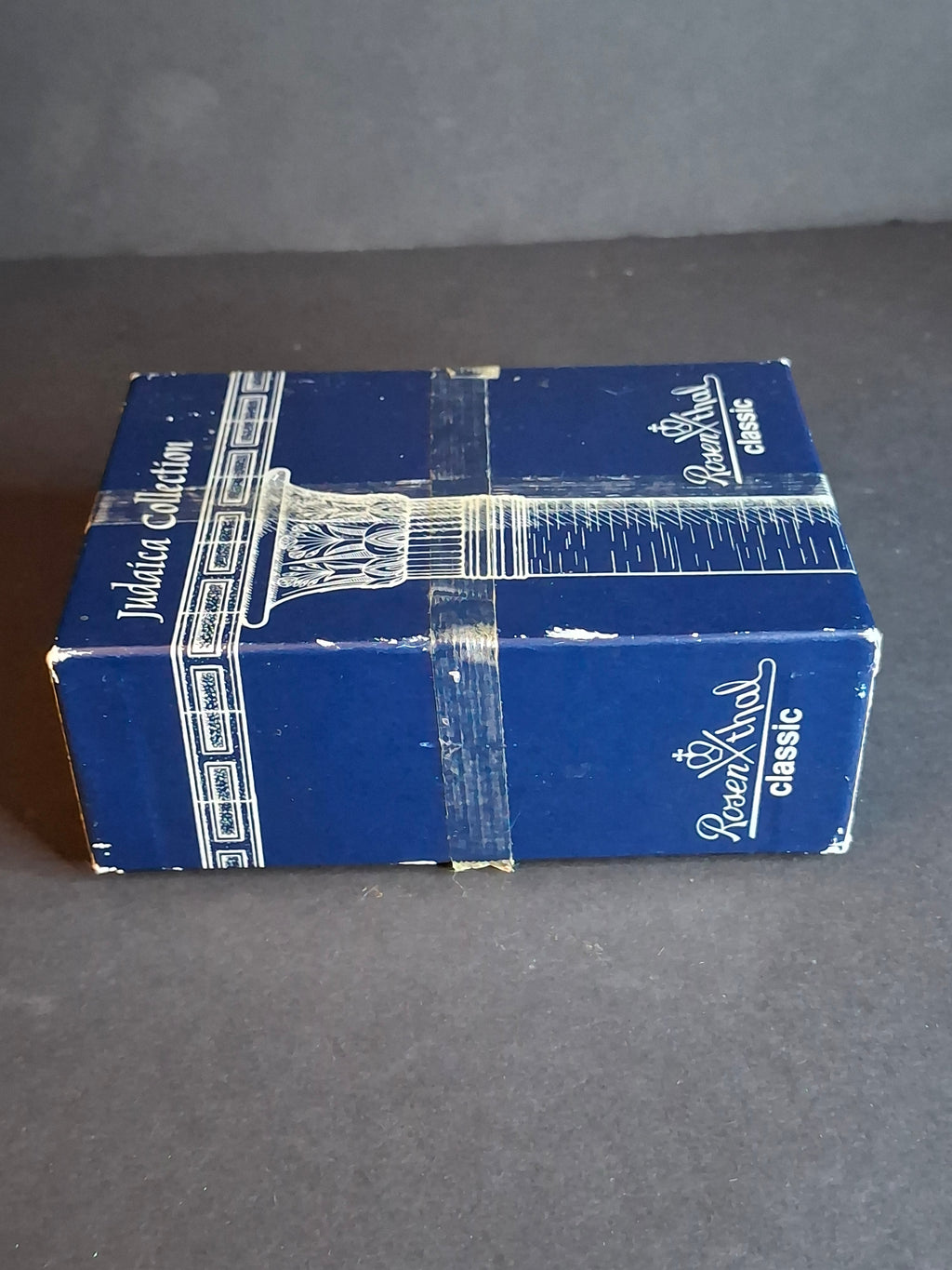 Rosenthal Classic 24% Lead Crystal Dreidel Judaica 3.5" Hand Cut with Original Box Germany