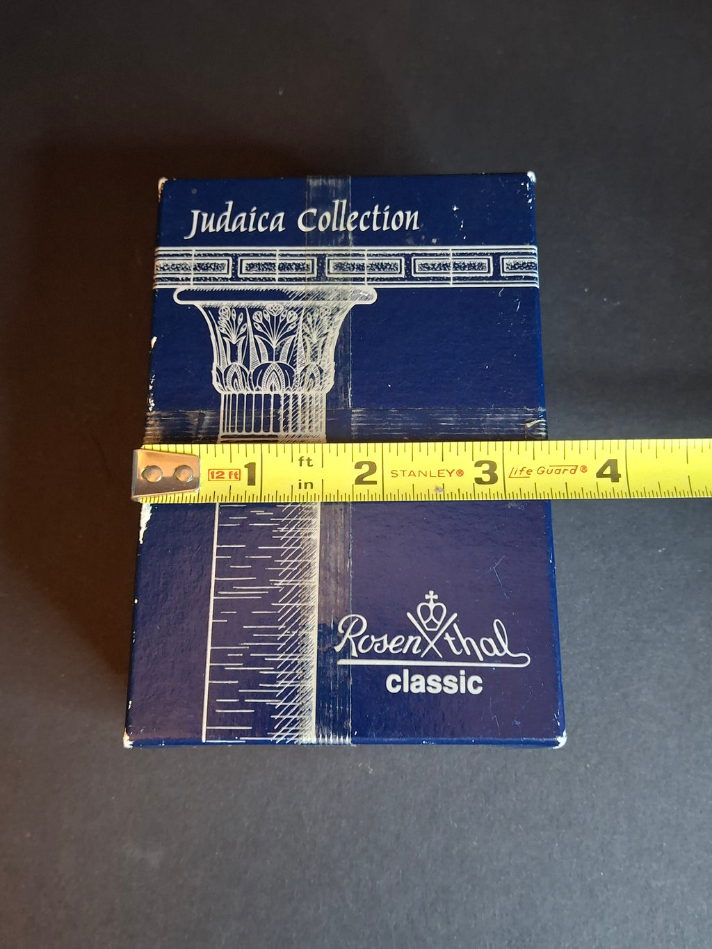 Rosenthal Classic 24% Lead Crystal Dreidel Judaica 3.5" Hand Cut with Original Box Germany