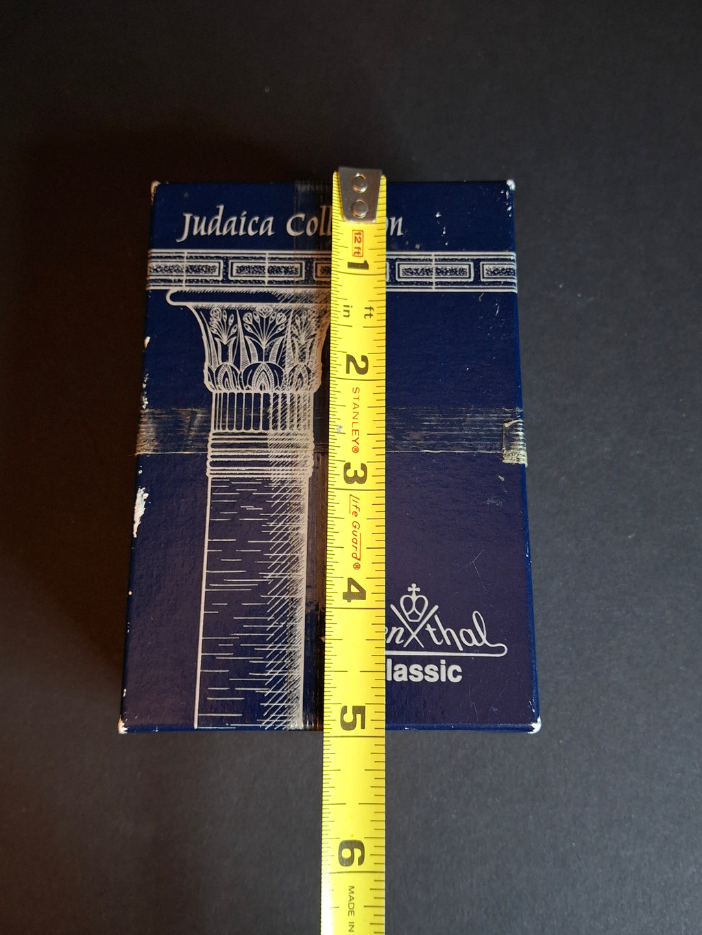 Rosenthal Classic 24% Lead Crystal Dreidel Judaica 3.5" Hand Cut with Original Box Germany