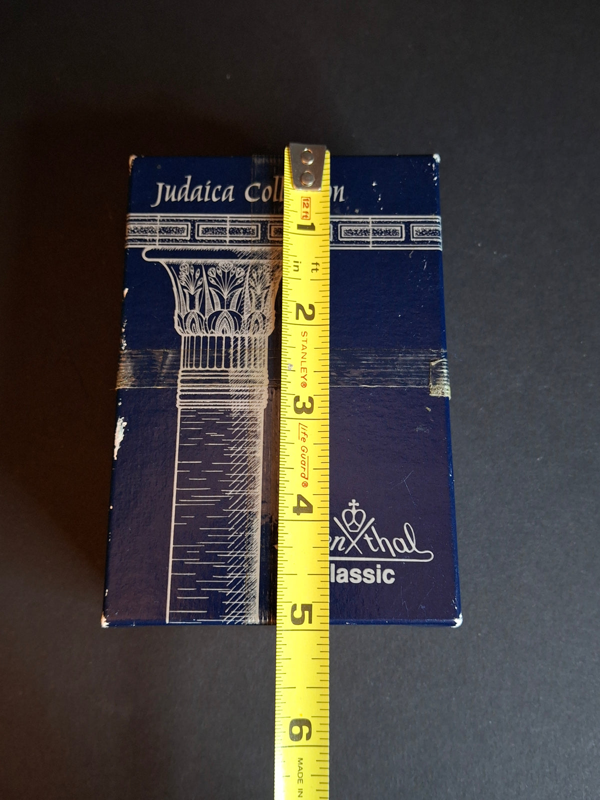 Rosenthal Classic 24% Lead Crystal Dreidel Judaica 3.5" Hand Cut with Original Box Germany