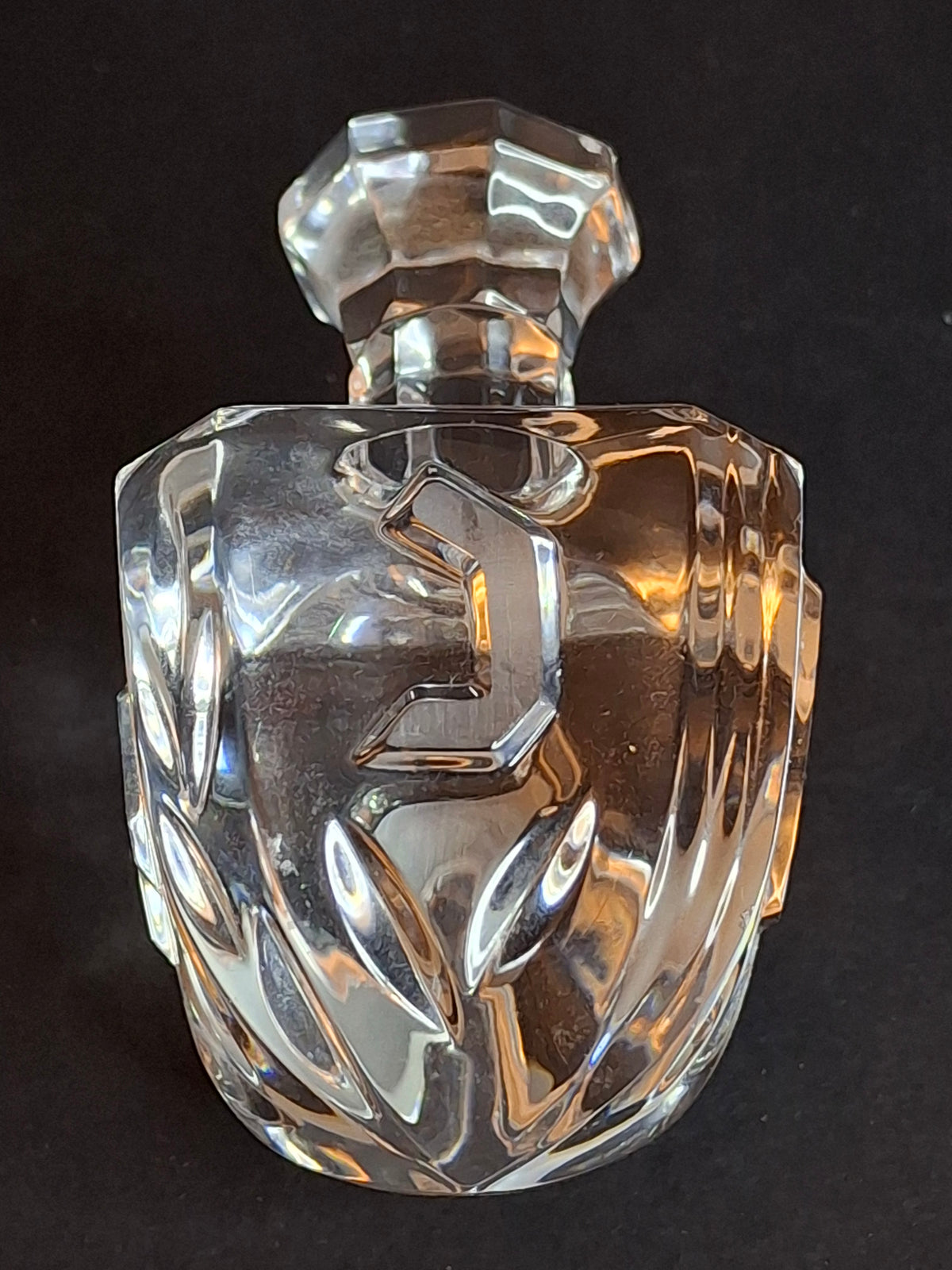 Rosenthal Classic 24% Lead Crystal Dreidel Judaica 3.5" Hand Cut with Original Box Germany