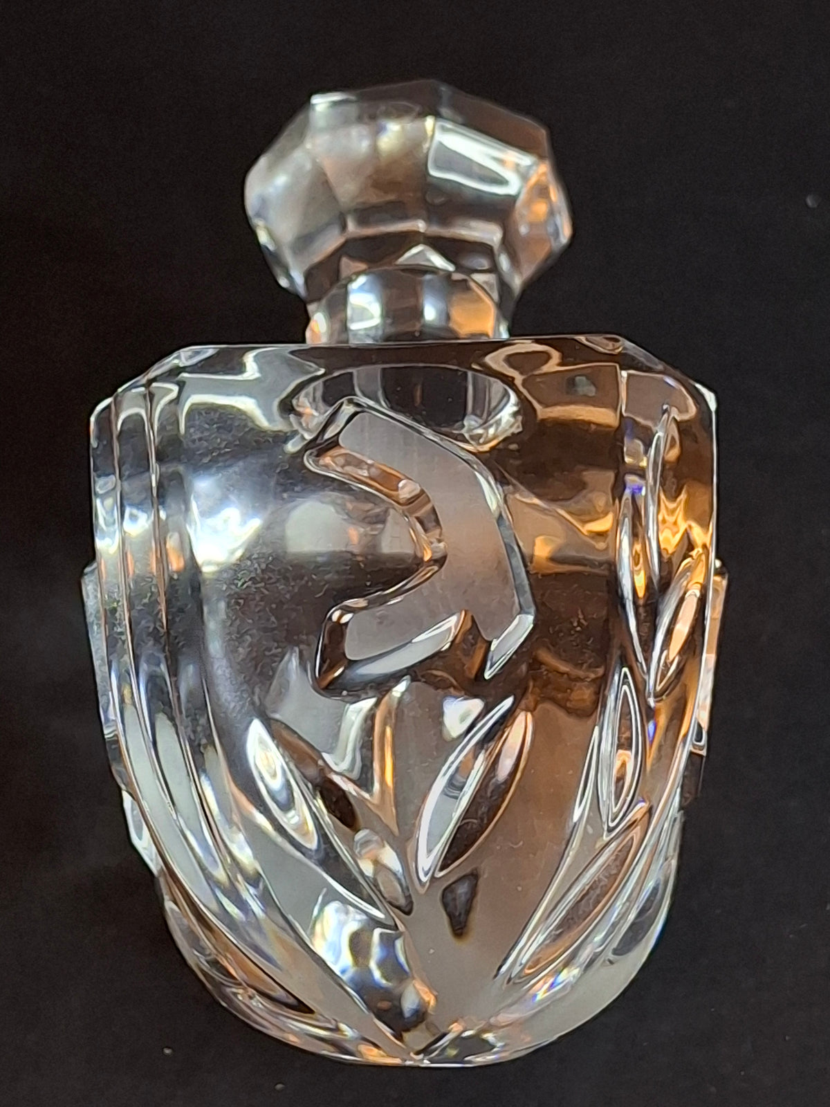 Rosenthal Classic 24% Lead Crystal Dreidel Judaica 3.5" Hand Cut with Original Box Germany