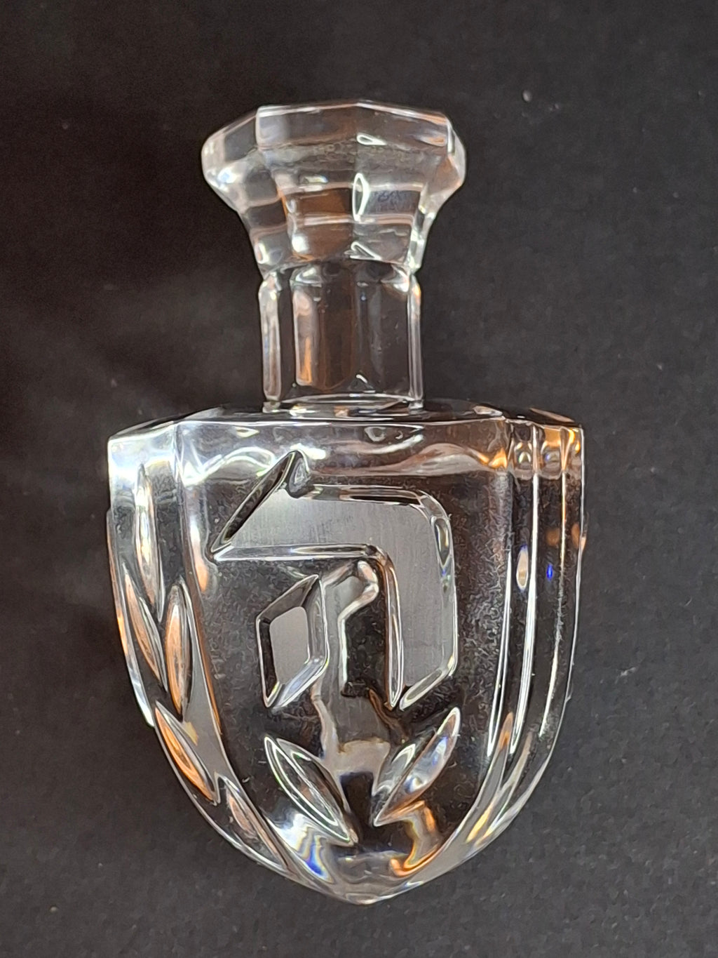 Rosenthal Classic 24% Lead Crystal Dreidel Judaica 3.5" Hand Cut with Original Box Germany
