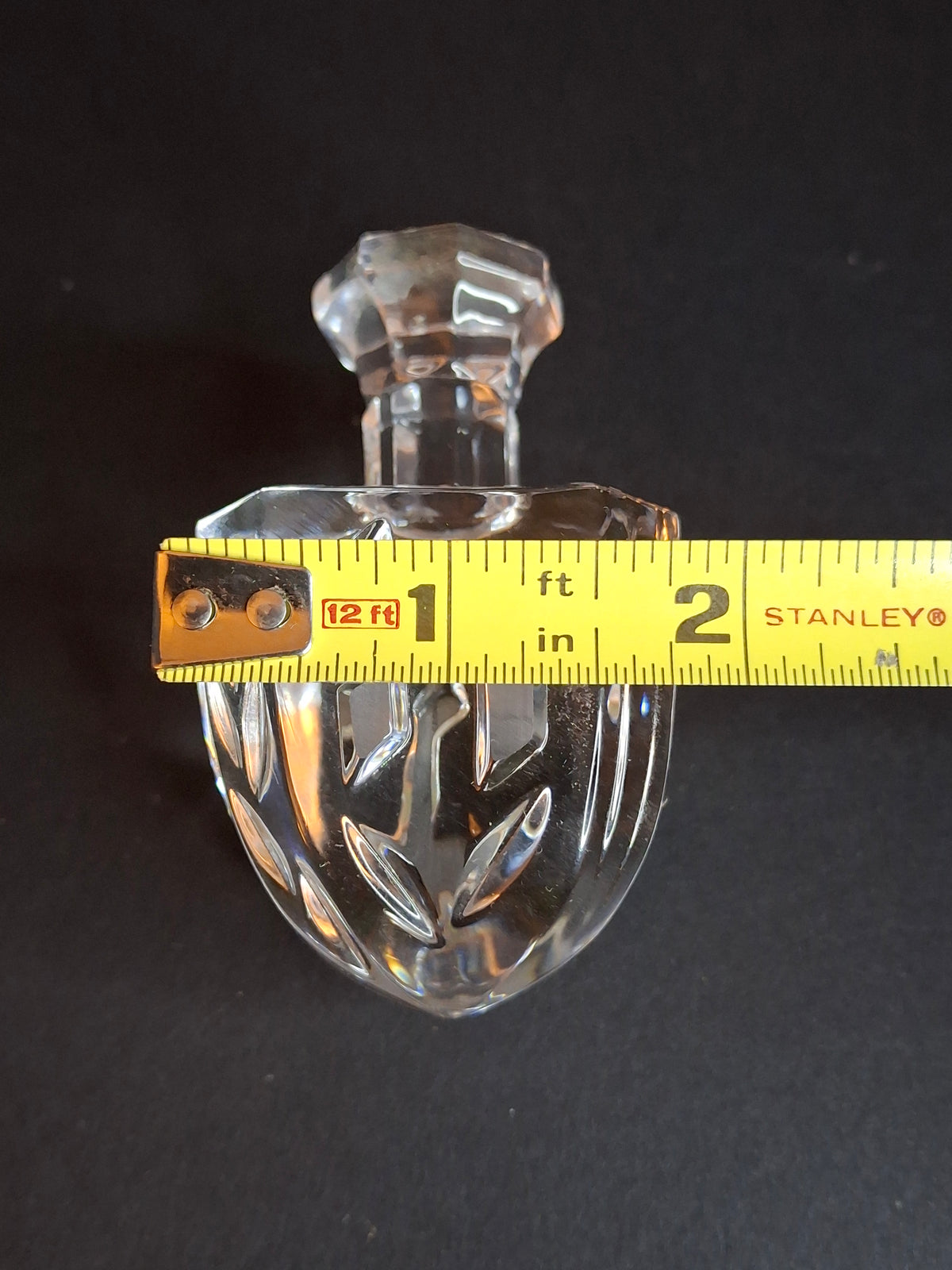 Rosenthal Classic 24% Lead Crystal Dreidel Judaica 3.5" Hand Cut with Original Box Germany