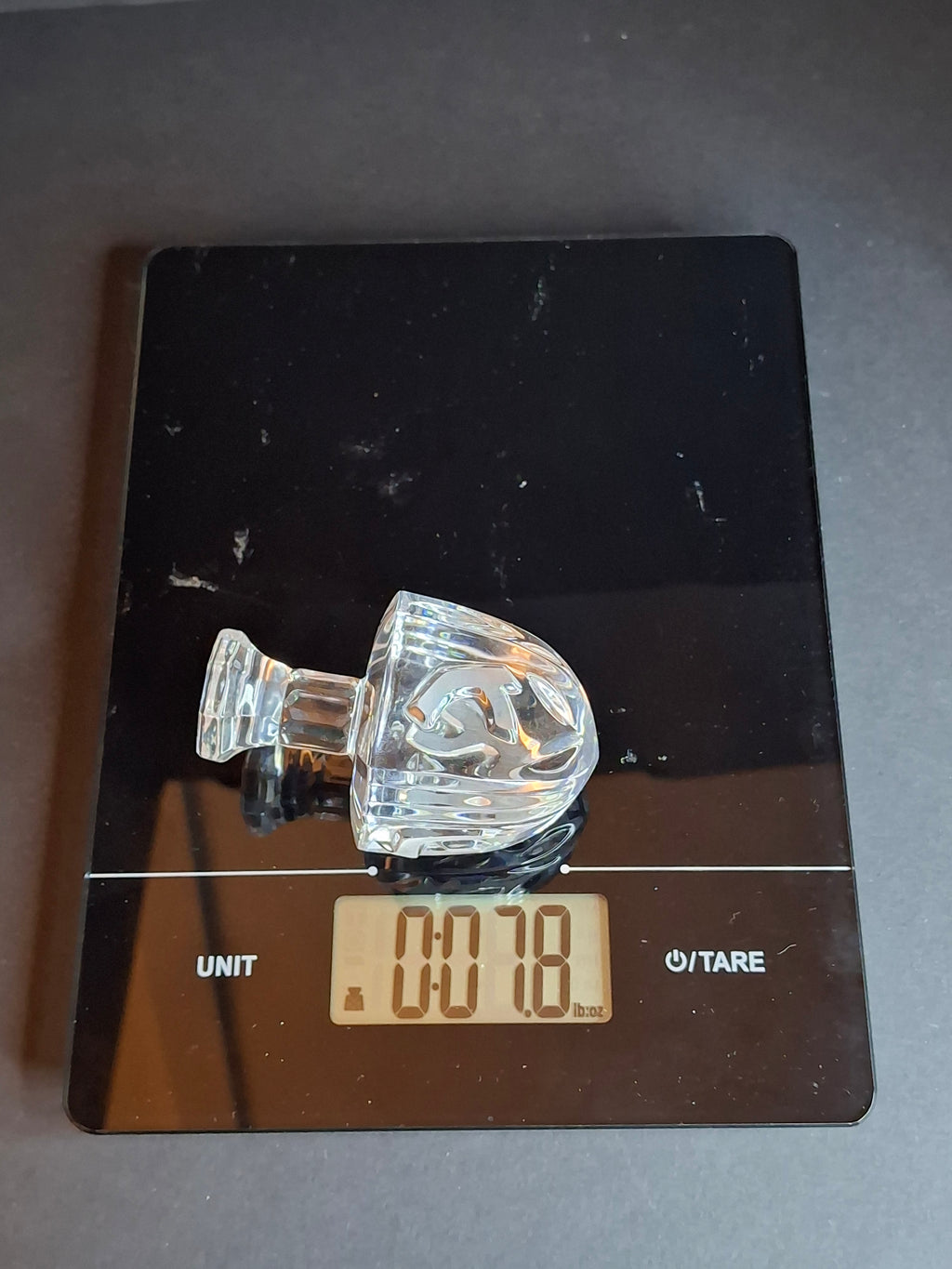 Rosenthal Classic 24% Lead Crystal Dreidel Judaica 3.5" Hand Cut with Original Box Germany