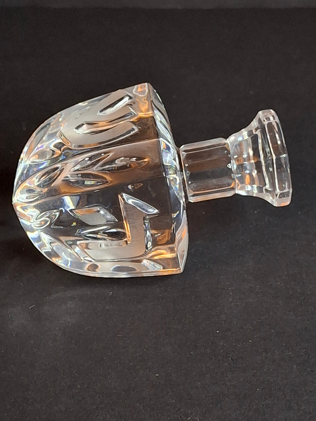 Rosenthal Classic 24% Lead Crystal Dreidel Judaica 3.5" Hand Cut with Original Box Germany